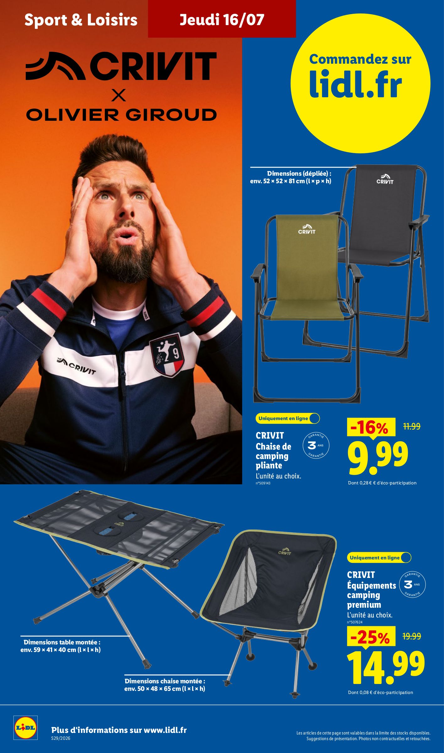 lidl - Current Lidl - Exclus Web leaflet valid from du lundi 13/07/2026 to de jeudi 16/07/2026 - page: 10