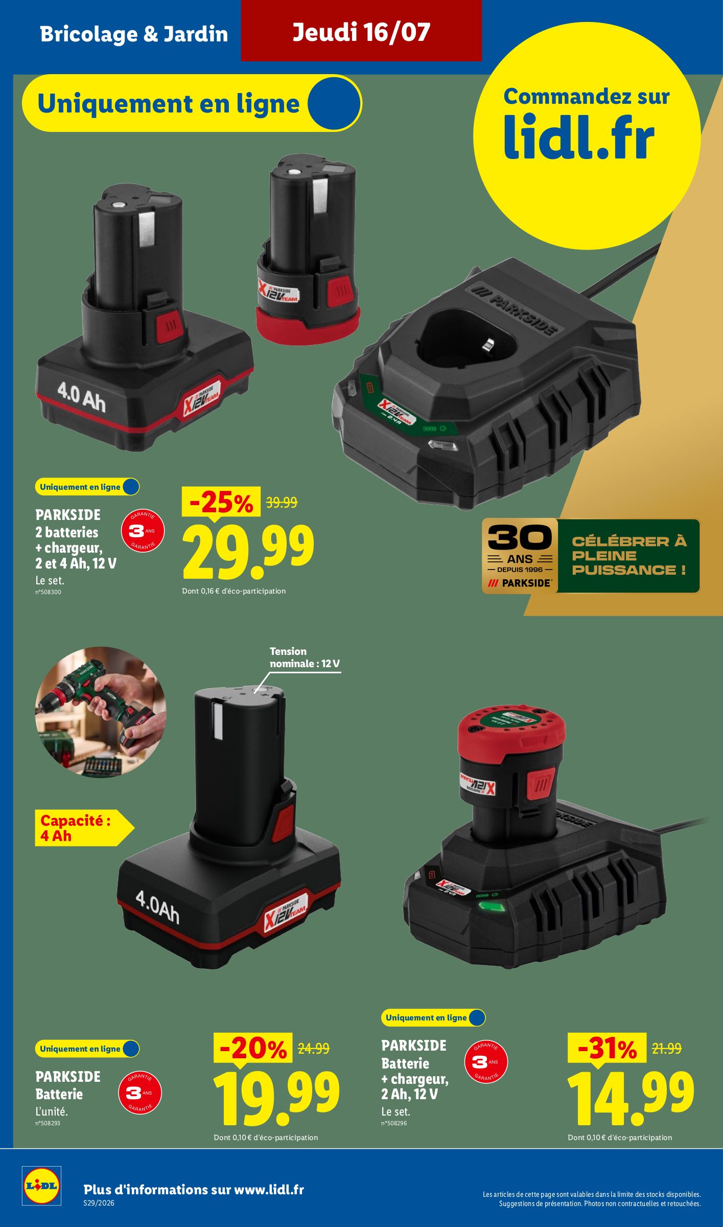 lidl - Current Lidl - Exclus Web leaflet valid from du lundi 13/07/2026 to de jeudi 16/07/2026 - page: 12