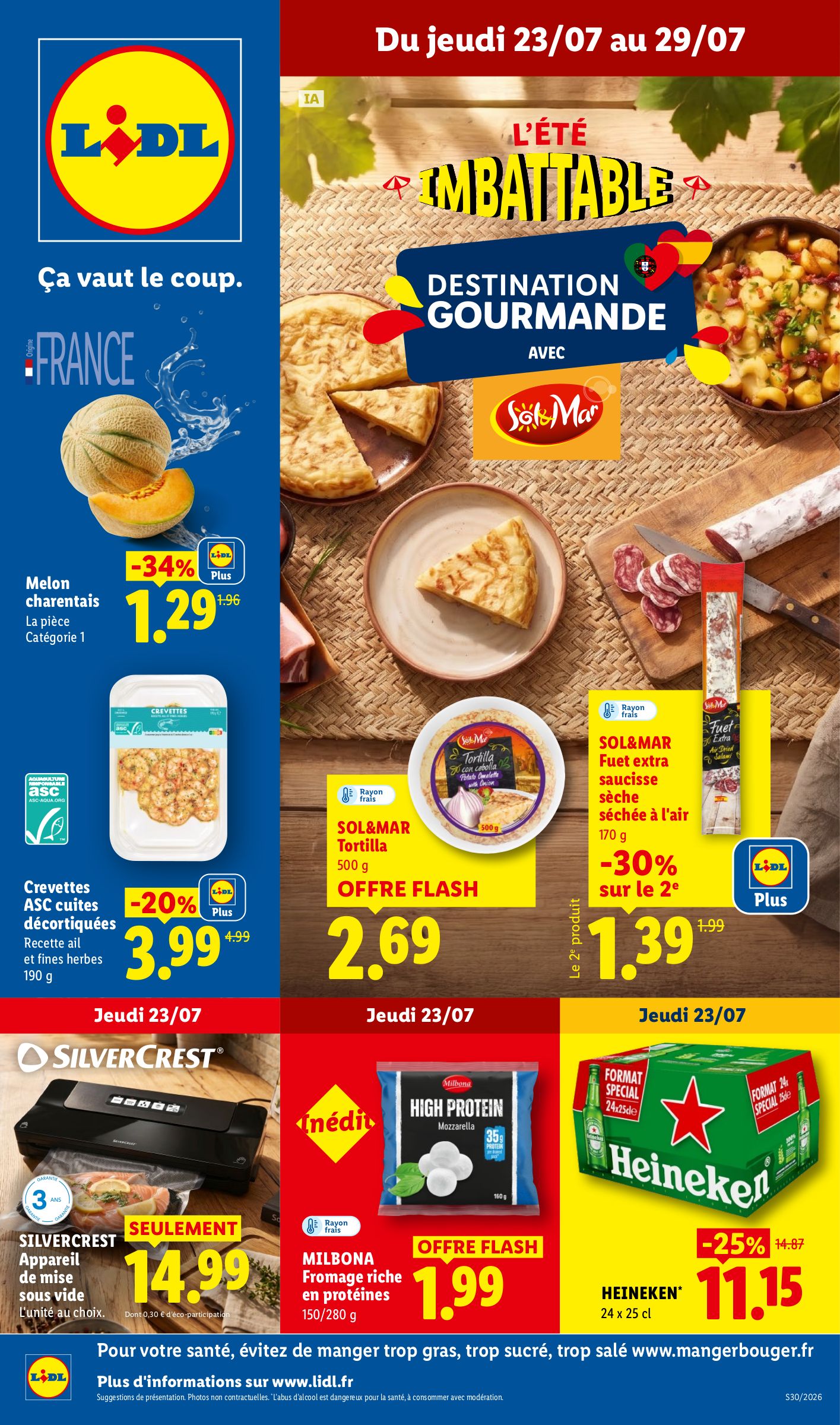lidl - Flyer Lidl pour la semaine prochaine du de jeudi 23/07/2026 au du mercredi 29/07/2026