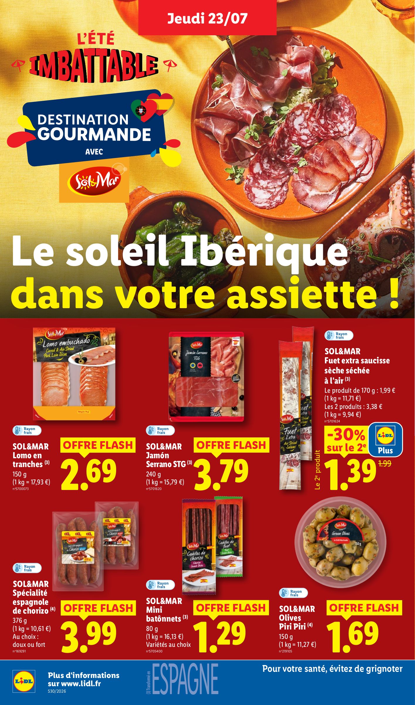 lidl - Flyer Lidl pour la semaine prochaine du de jeudi 23/07/2026 au du mercredi 29/07/2026 - page: 22