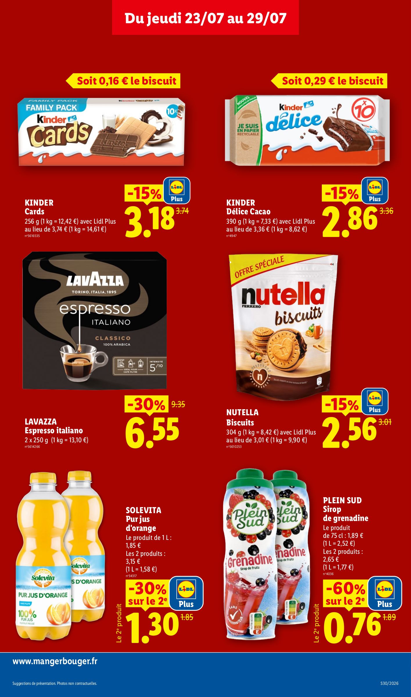 lidl - Flyer Lidl pour la semaine prochaine du de jeudi 23/07/2026 au du mercredi 29/07/2026 - page: 15