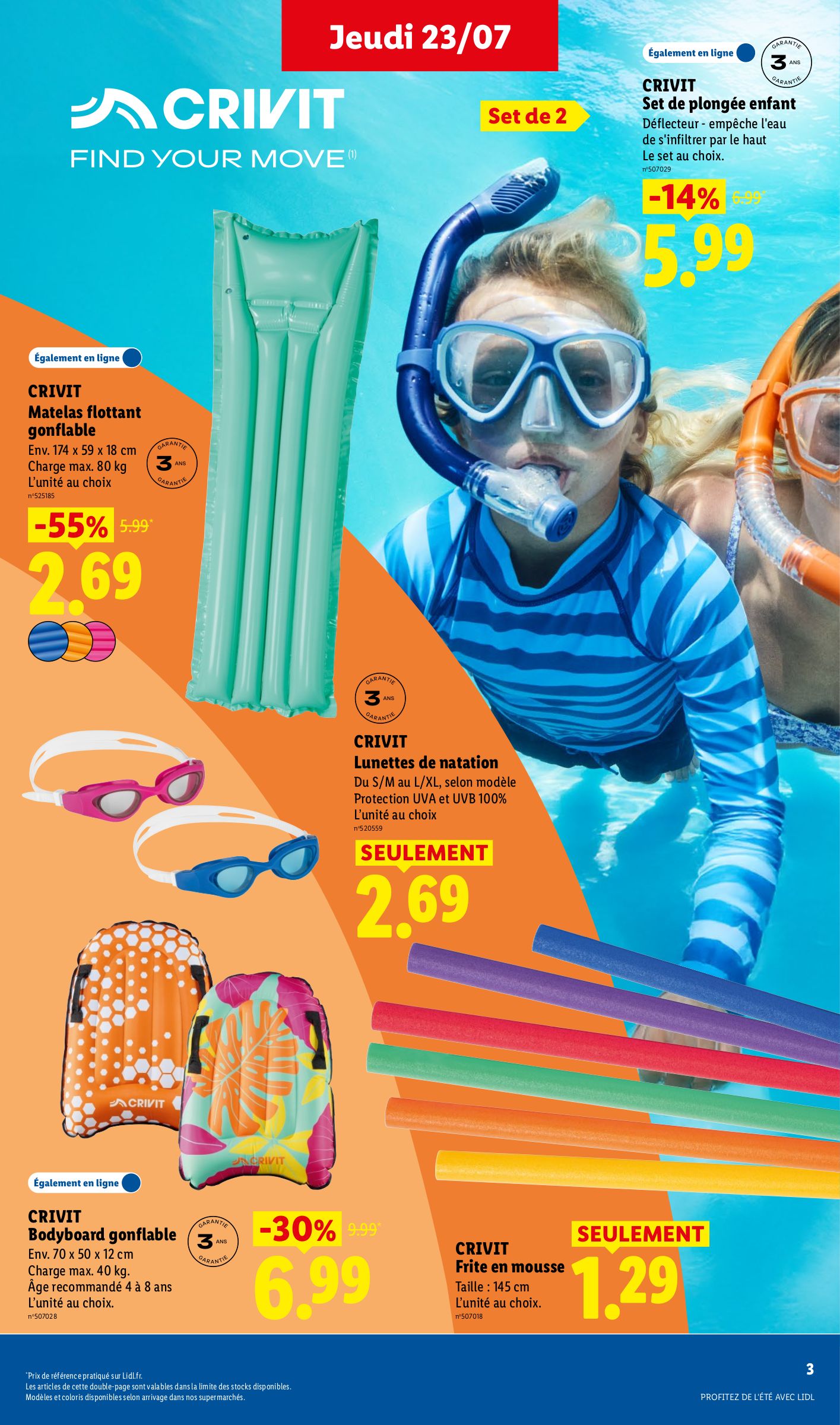 lidl - Flyer Lidl - Profitez de l'été avec Lidl pour la semaine prochaine du de jeudi 23/07/2026 au du mercredi 29/07/2026 - page: 3