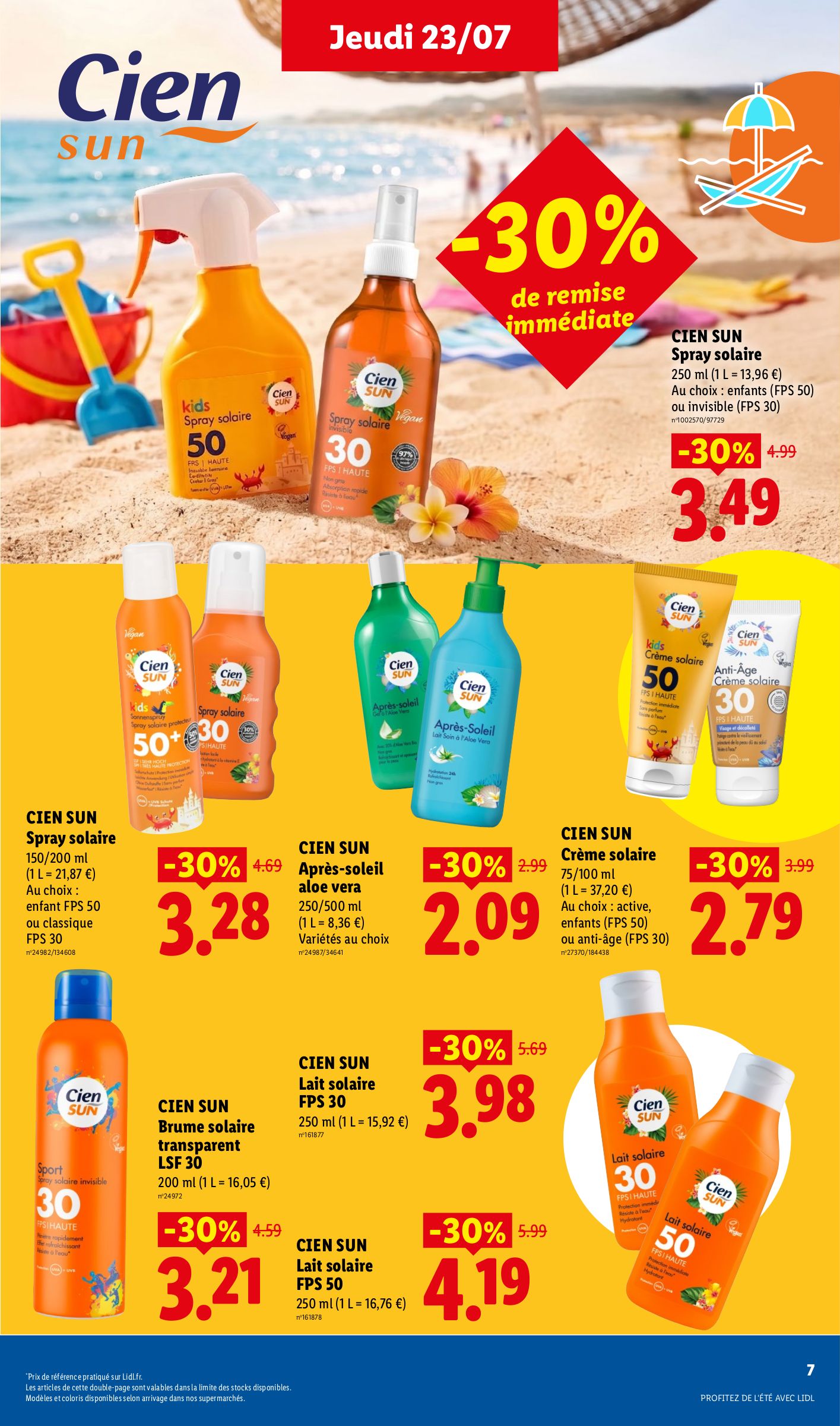 lidl - Flyer Lidl - Profitez de l'été avec Lidl pour la semaine prochaine du de jeudi 23/07/2026 au du mercredi 29/07/2026 - page: 7