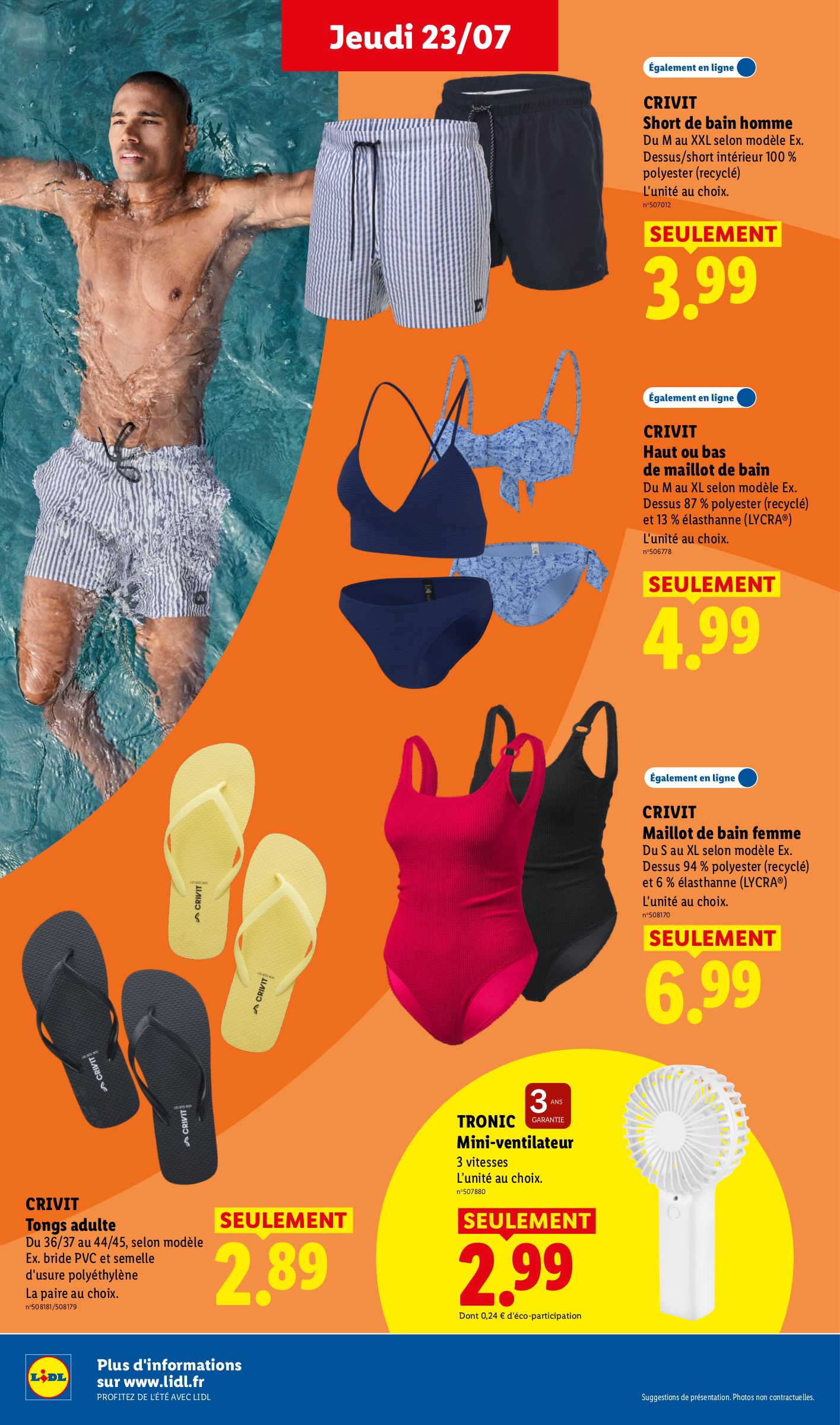lidl - Flyer Lidl - Profitez de l'été avec Lidl pour la semaine prochaine du de jeudi 23/07/2026 au du mercredi 29/07/2026 - page: 4