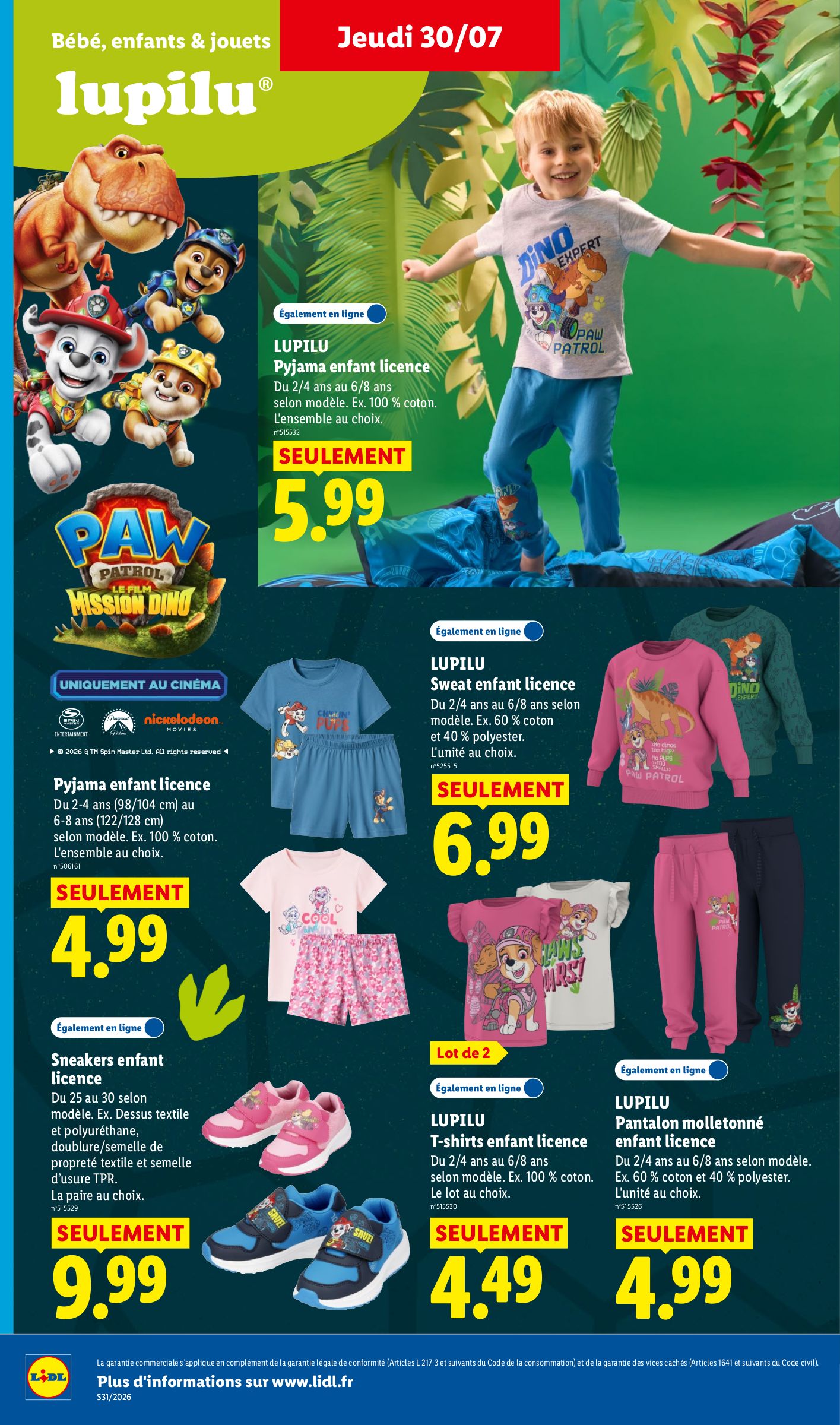 lidl - Flyer Lidl pour la semaine prochaine du de jeudi 30/07/2026 au du mercredi 05/08/2026 - page: 30
