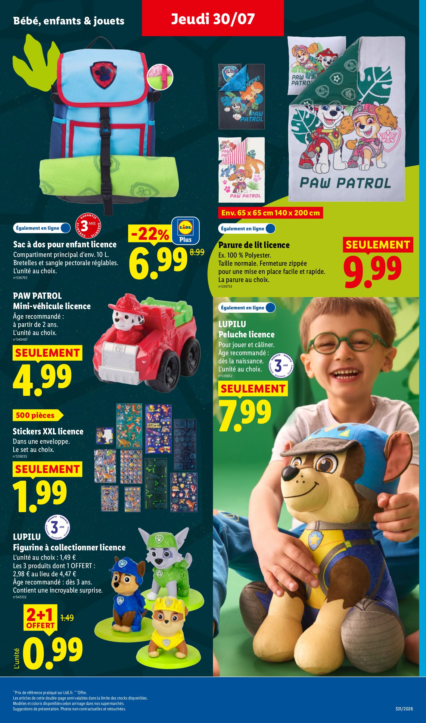lidl - Flyer Lidl pour la semaine prochaine du de jeudi 30/07/2026 au du mercredi 05/08/2026 - page: 31