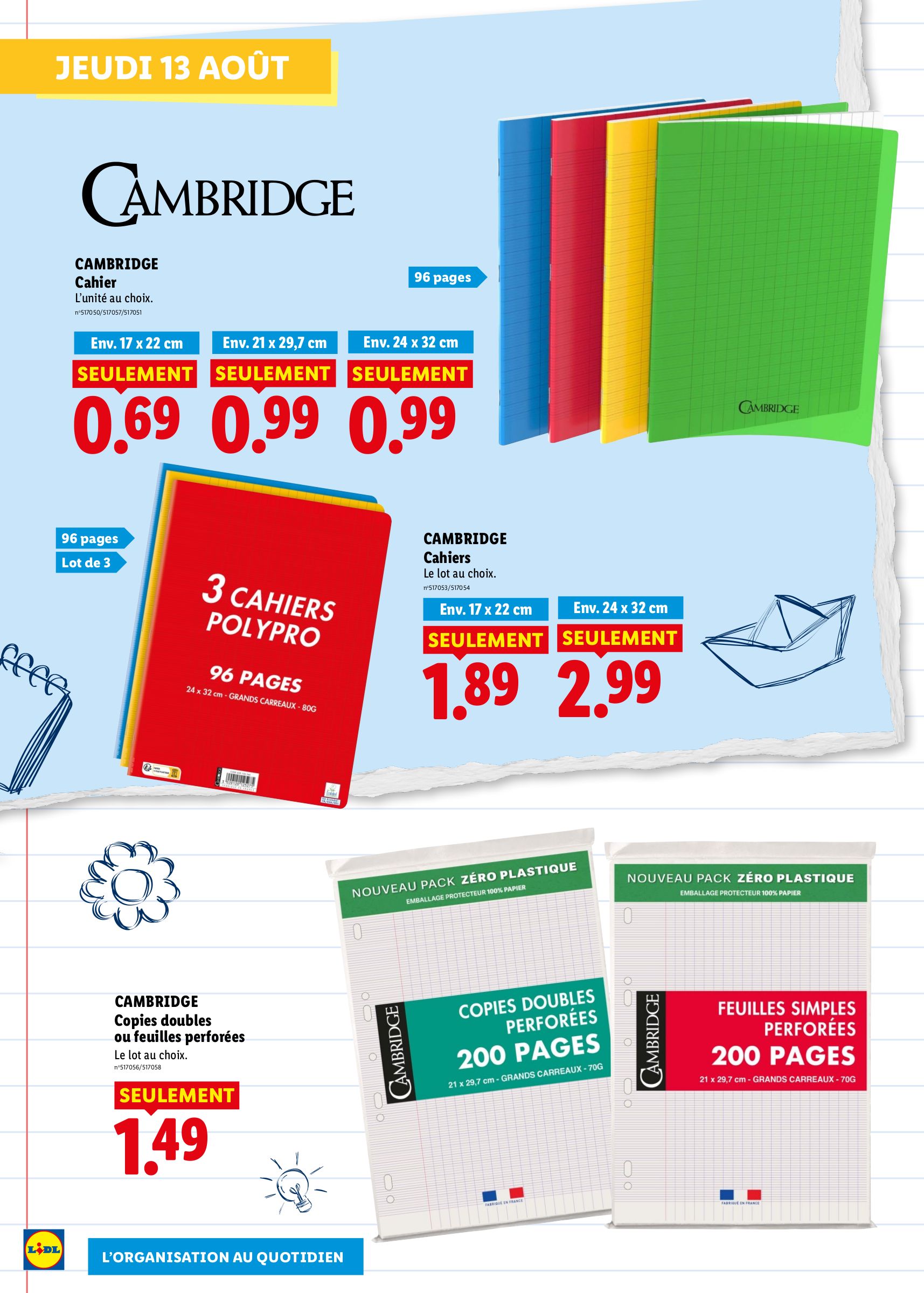 lidl - Flyer Lidl - Préparez la rentrée pour la semaine prochaine du de jeudi 13/08/2026 au du mercredi 26/08/2026 - page: 8