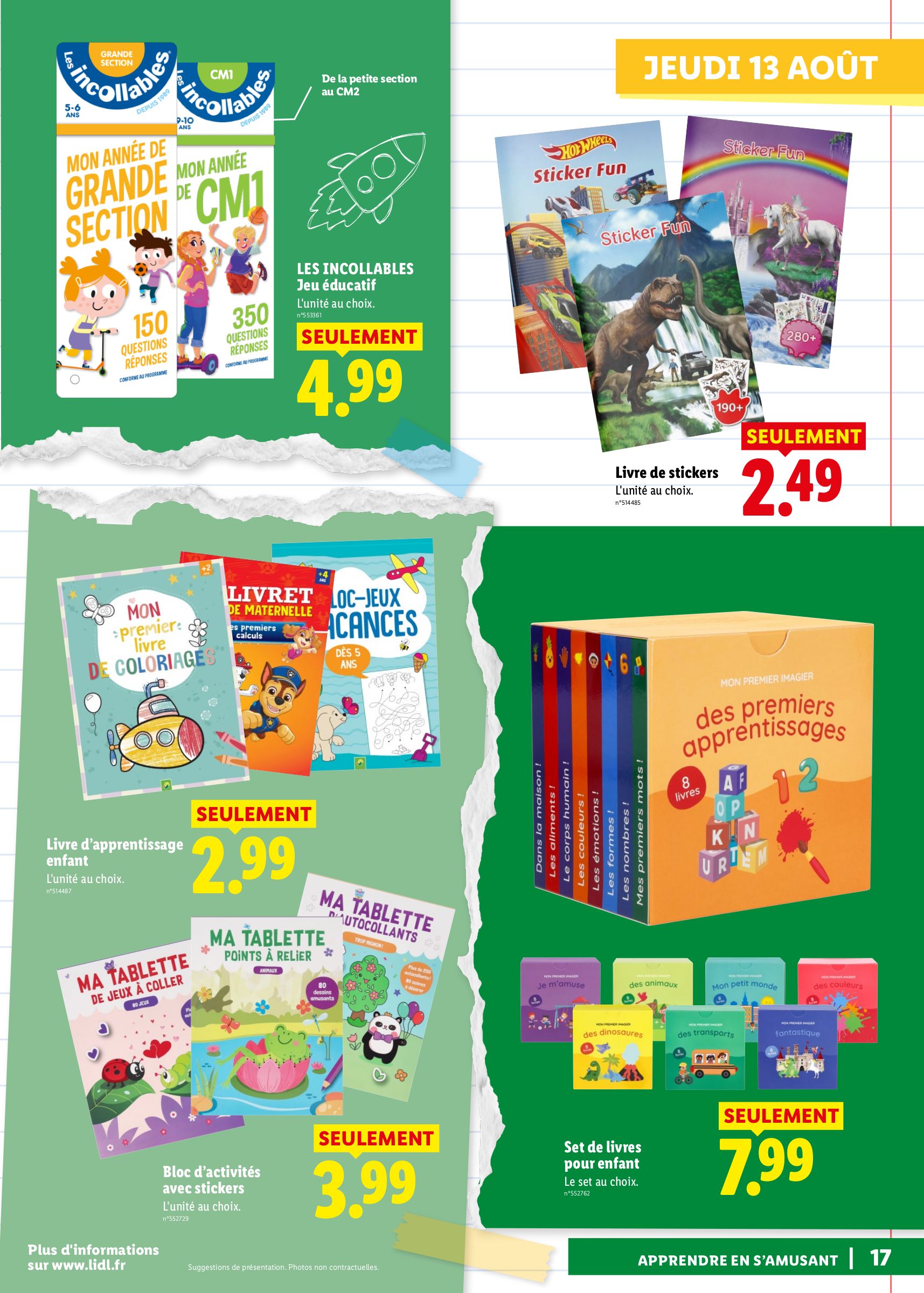 lidl - Flyer Lidl - Préparez la rentrée pour la semaine prochaine du de jeudi 13/08/2026 au du mercredi 26/08/2026 - page: 17