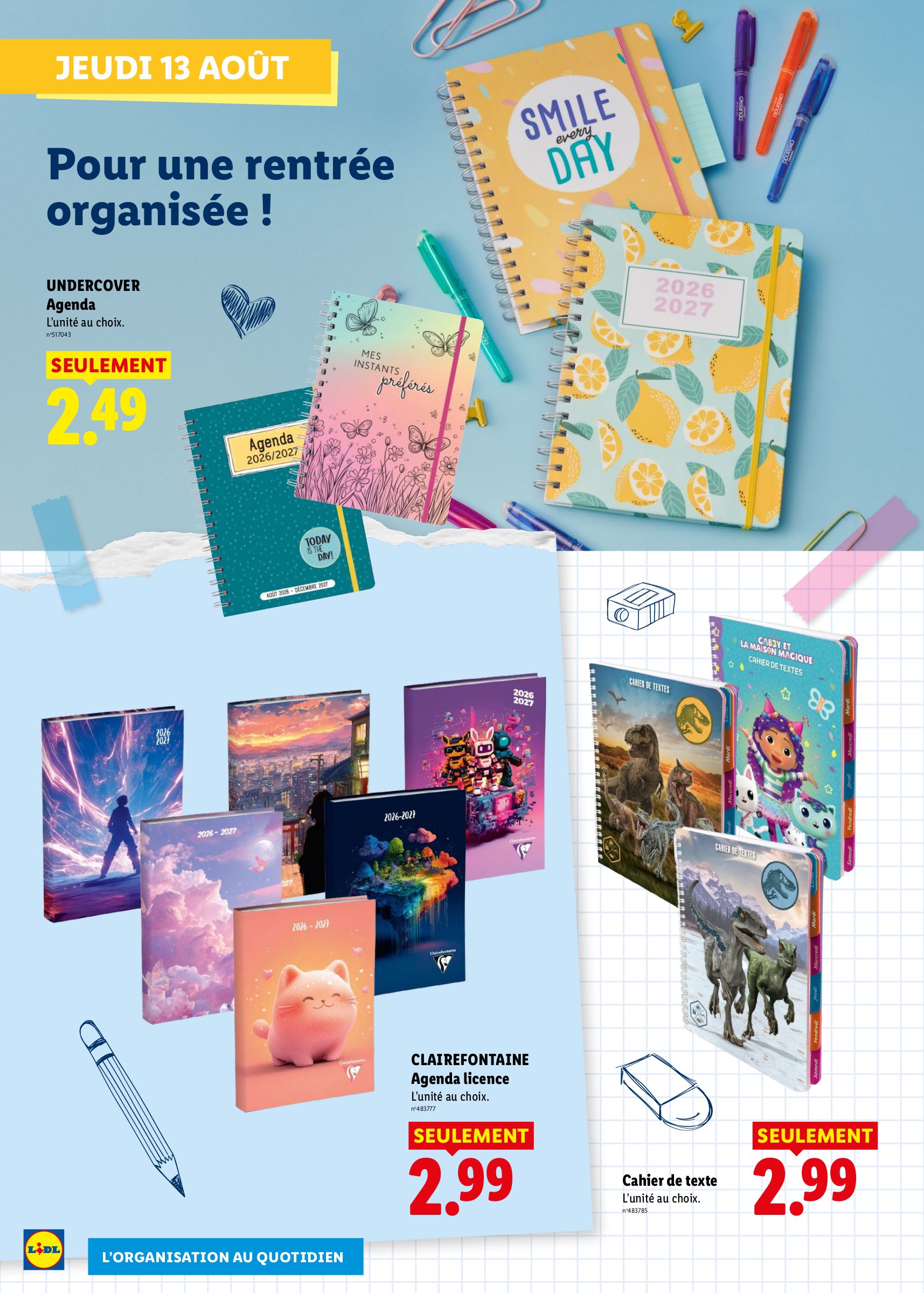 lidl - Flyer Lidl - Préparez la rentrée pour la semaine prochaine du de jeudi 13/08/2026 au du mercredi 26/08/2026 - page: 6