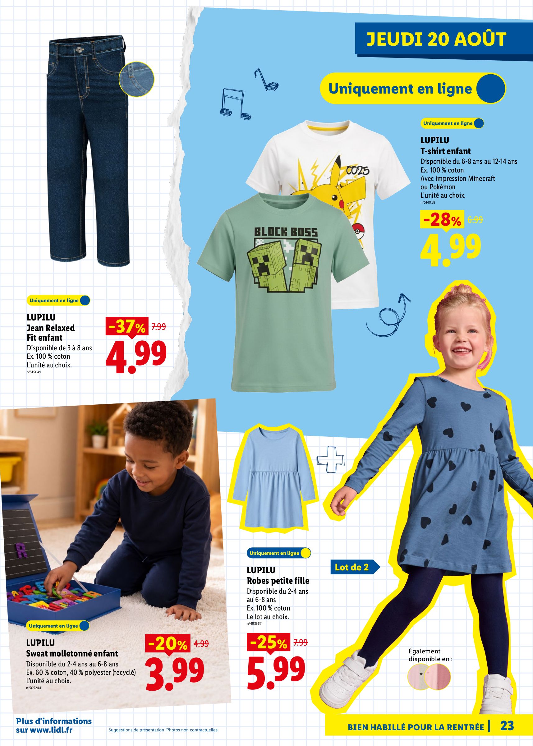 lidl - Flyer Lidl - Préparez la rentrée pour la semaine prochaine du de jeudi 13/08/2026 au du mercredi 26/08/2026 - page: 23