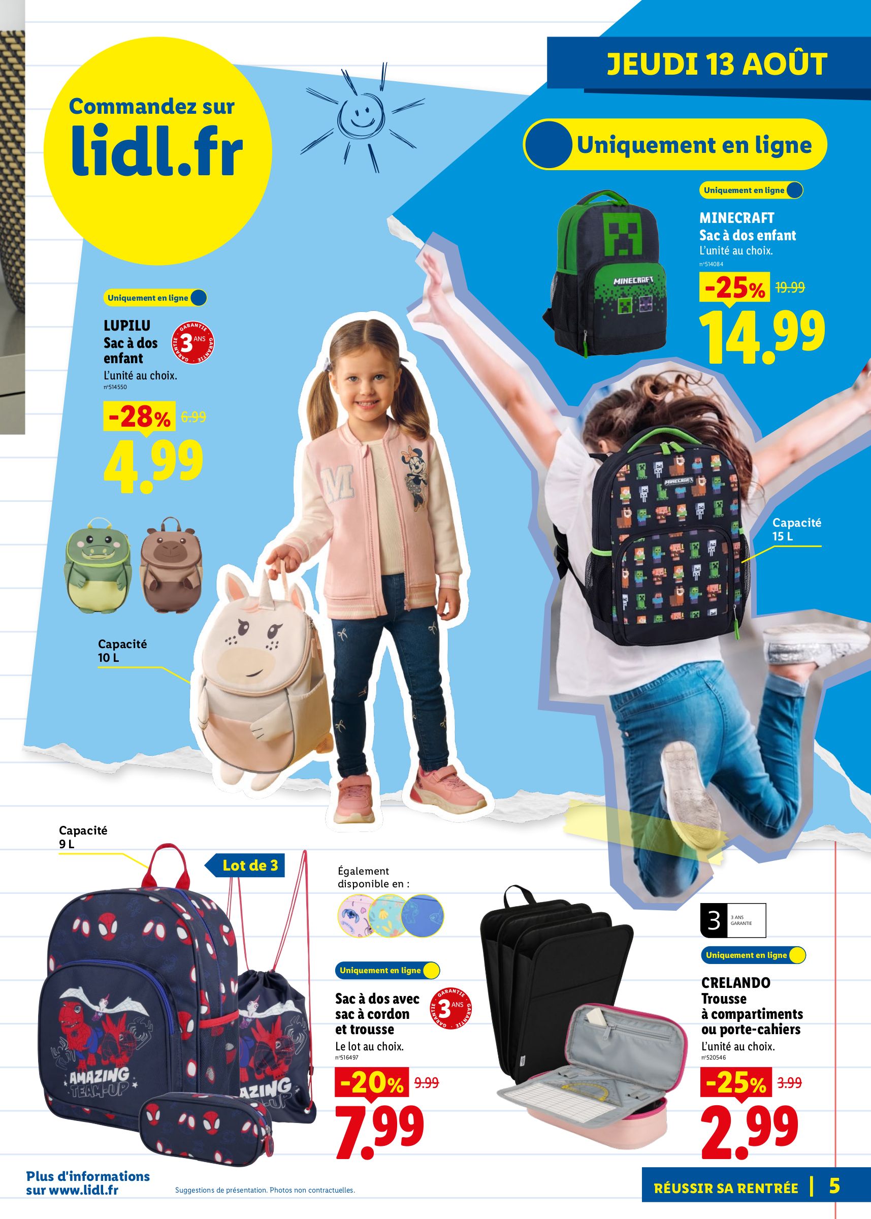 lidl - Flyer Lidl - Préparez la rentrée pour la semaine prochaine du de jeudi 13/08/2026 au du mercredi 26/08/2026 - page: 5