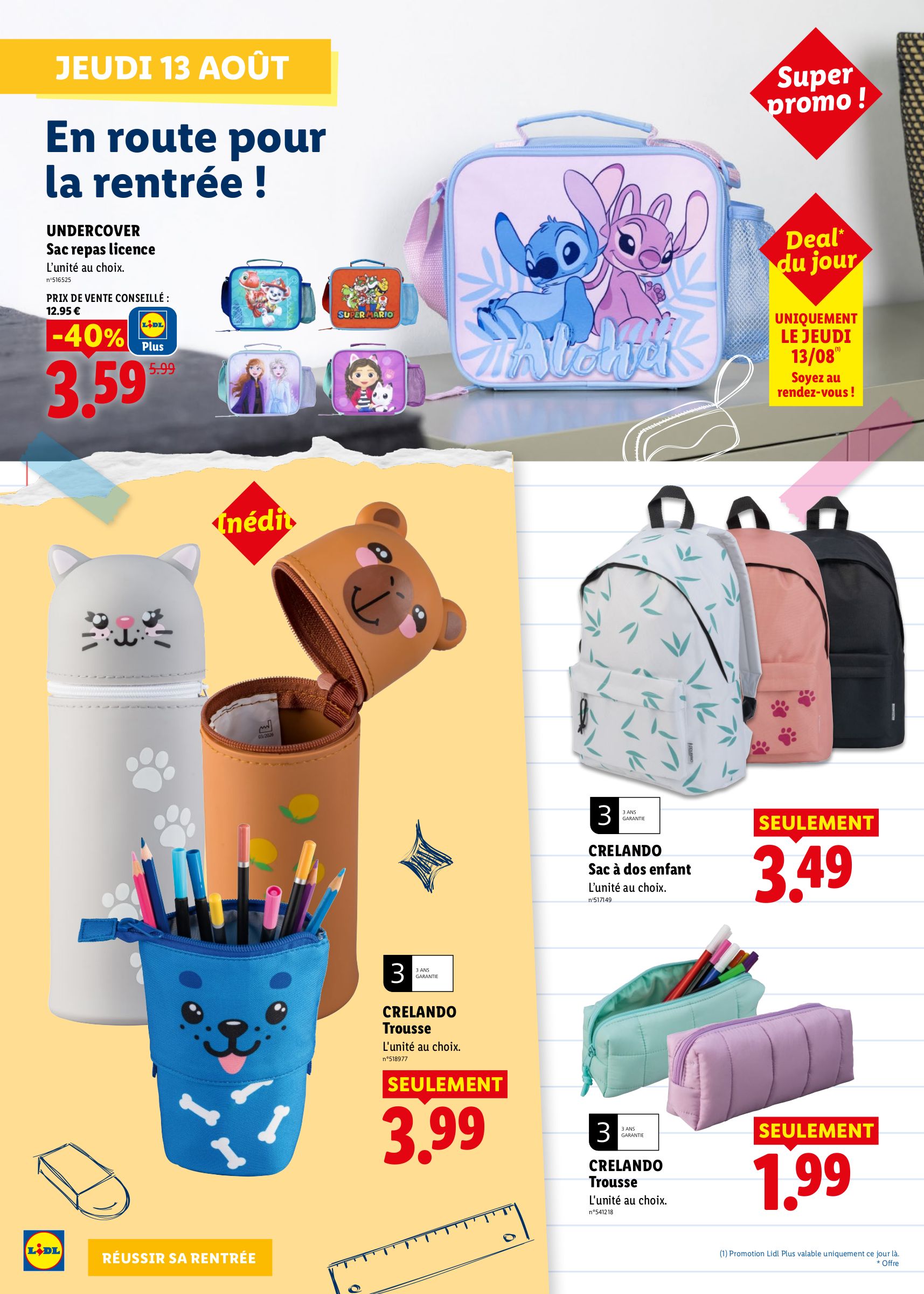 lidl - Flyer Lidl - Préparez la rentrée pour la semaine prochaine du de jeudi 13/08/2026 au du mercredi 26/08/2026 - page: 4