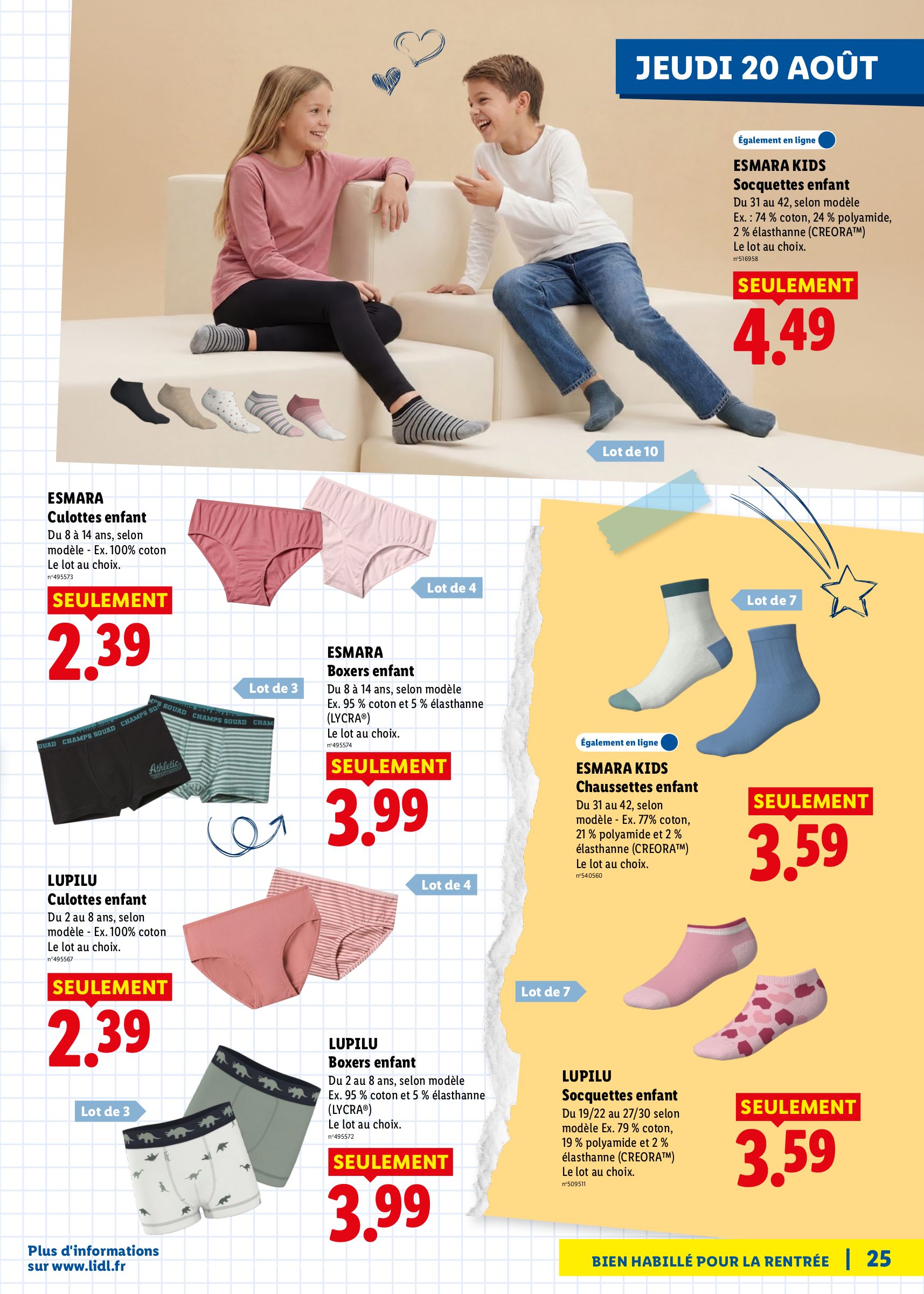 lidl - Flyer Lidl - Préparez la rentrée pour la semaine prochaine du de jeudi 13/08/2026 au du mercredi 26/08/2026 - page: 25