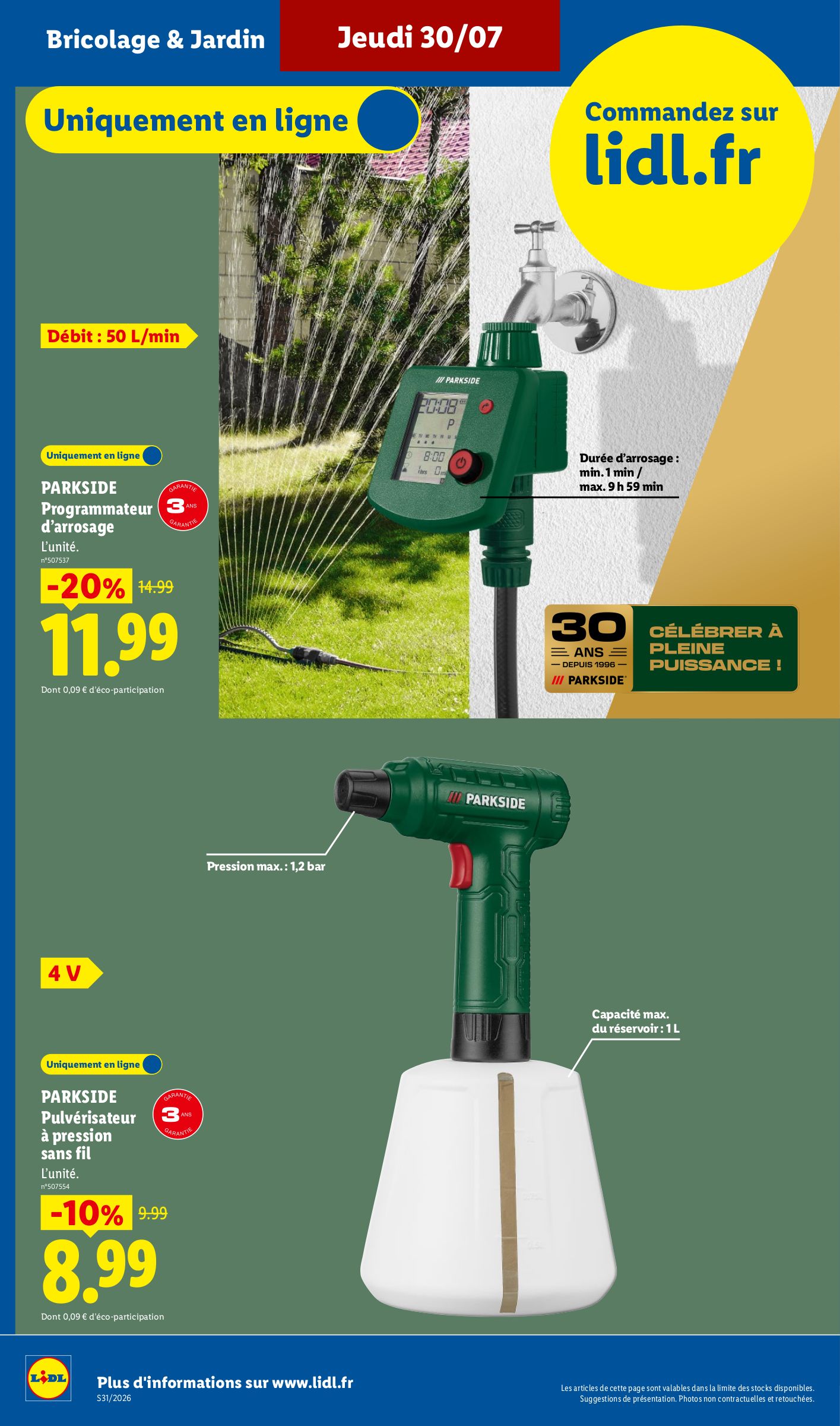 lidl - Current Lidl - Exclu Web leaflet valid from du lundi 27/07/2026 to de jeudi 30/07/2026 - page: 10