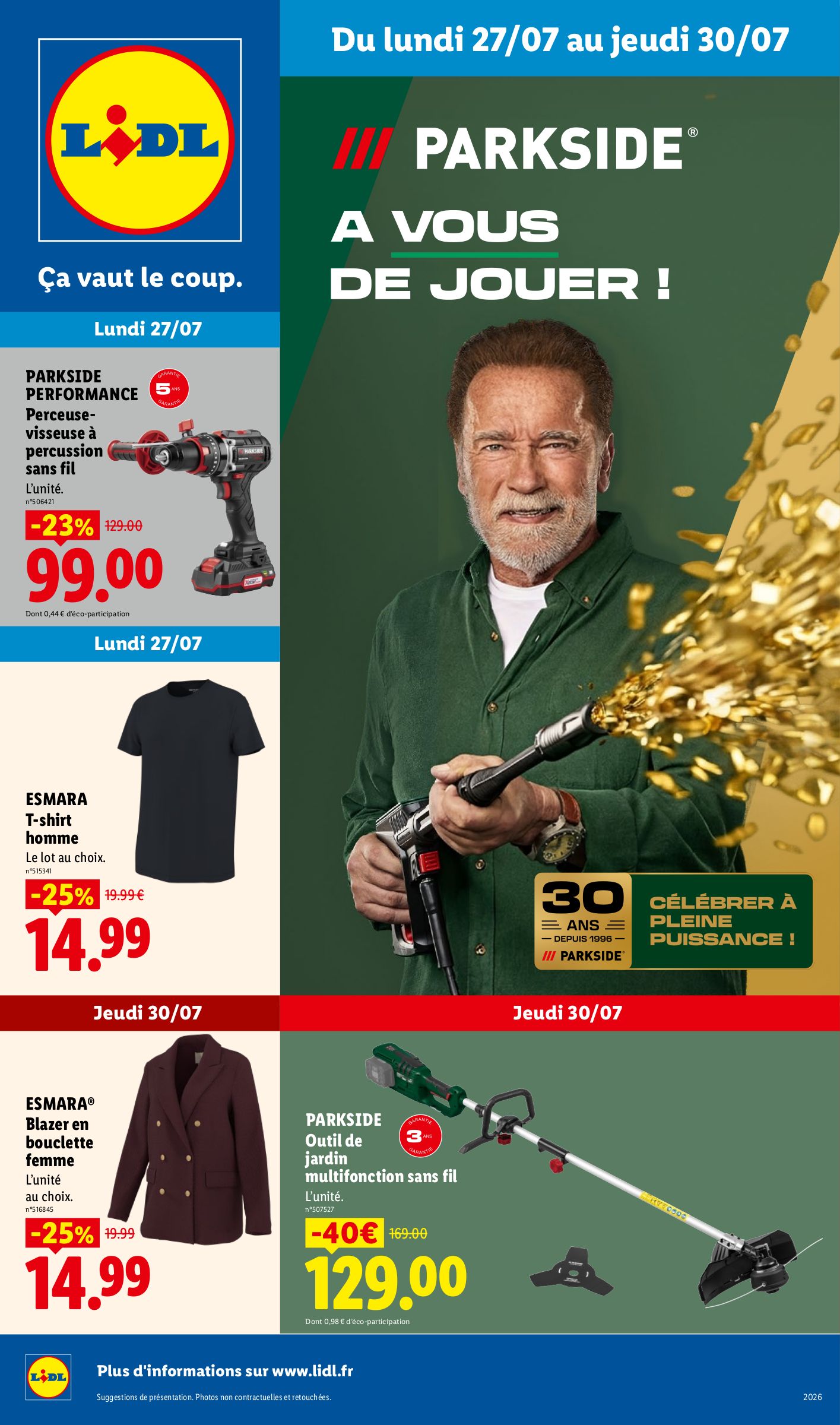 lidl - Current Lidl - Exclu Web leaflet valid from du lundi 27/07/2026 to de jeudi 30/07/2026