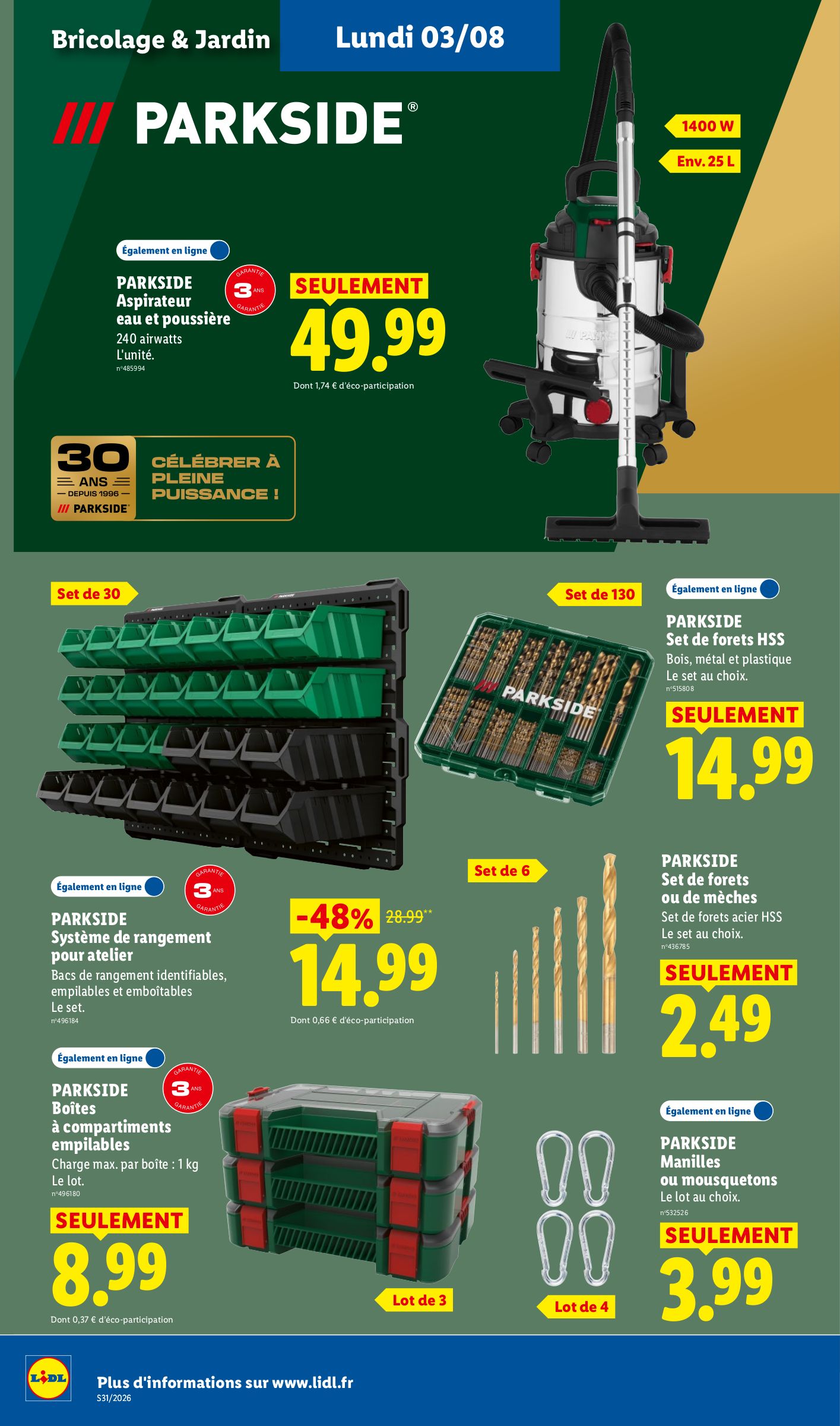 lidl - Current Lidl leaflet valid from de jeudi 30/07/2026 to du mercredi 05/08/2026 - page: 46