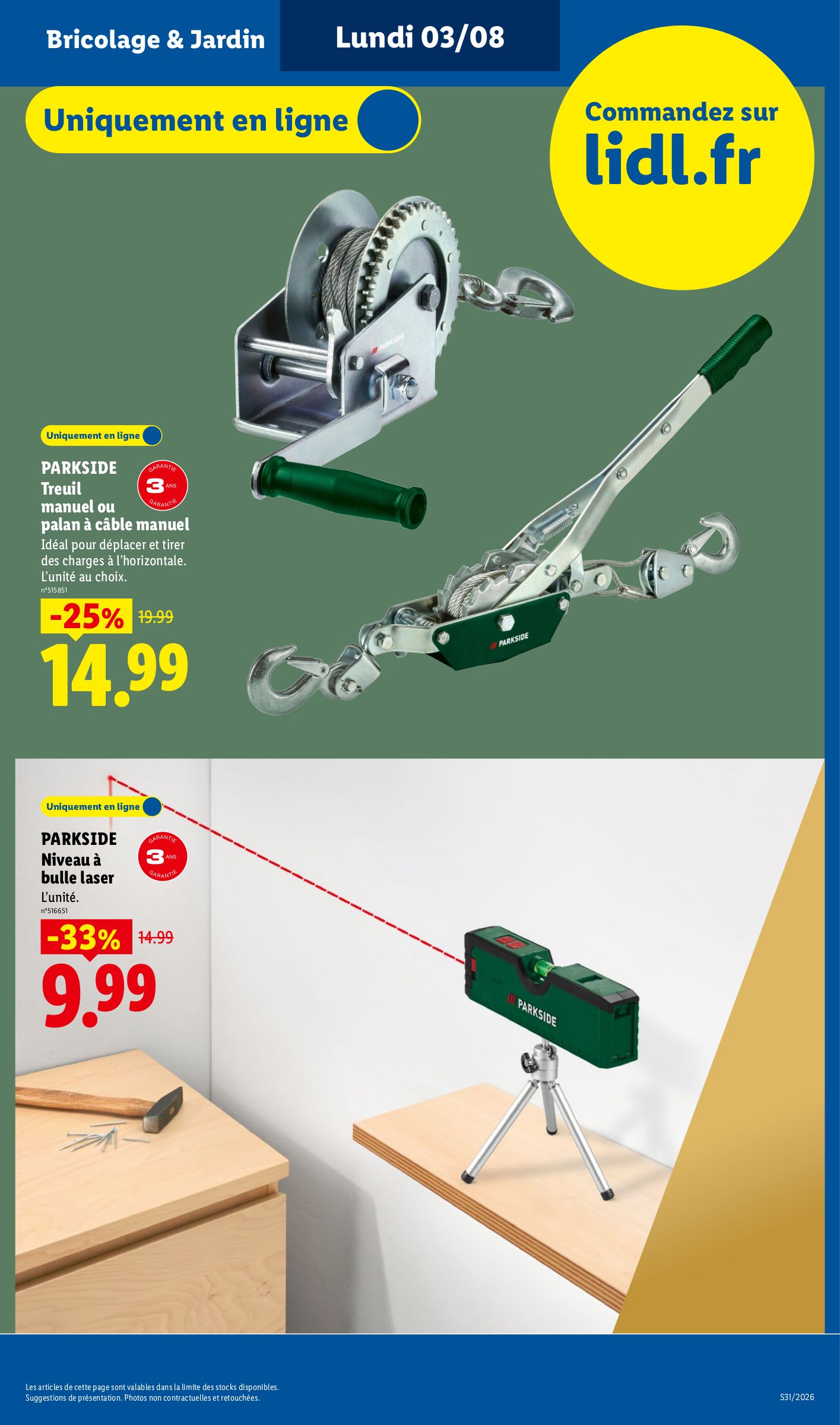lidl - Current Lidl - Exclus Web leaflet valid from du lundi 03/08/2026 to du dimanche 09/08/2026 - page: 3