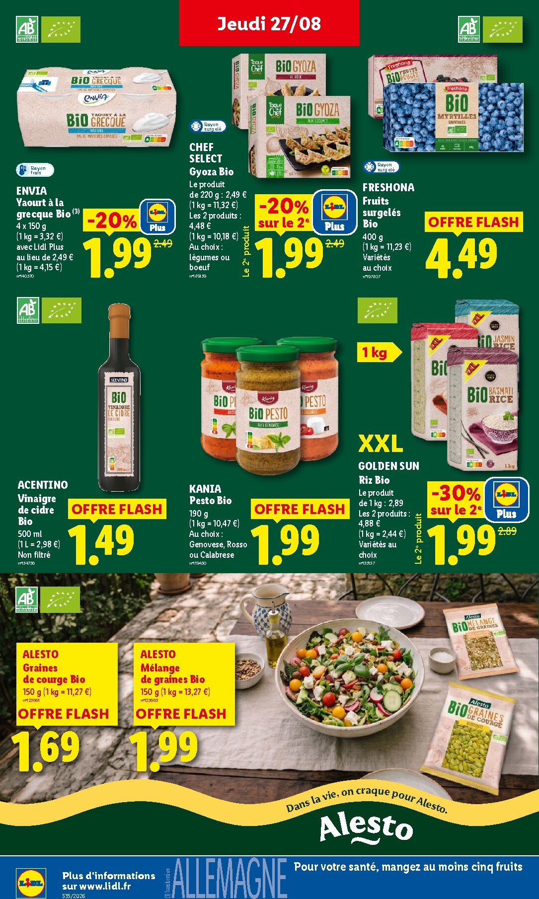 lidl - Flyer Lidl pour la semaine prochaine du de jeudi 27/08/2026 au du mercredi 02/09/2026 - page: 24