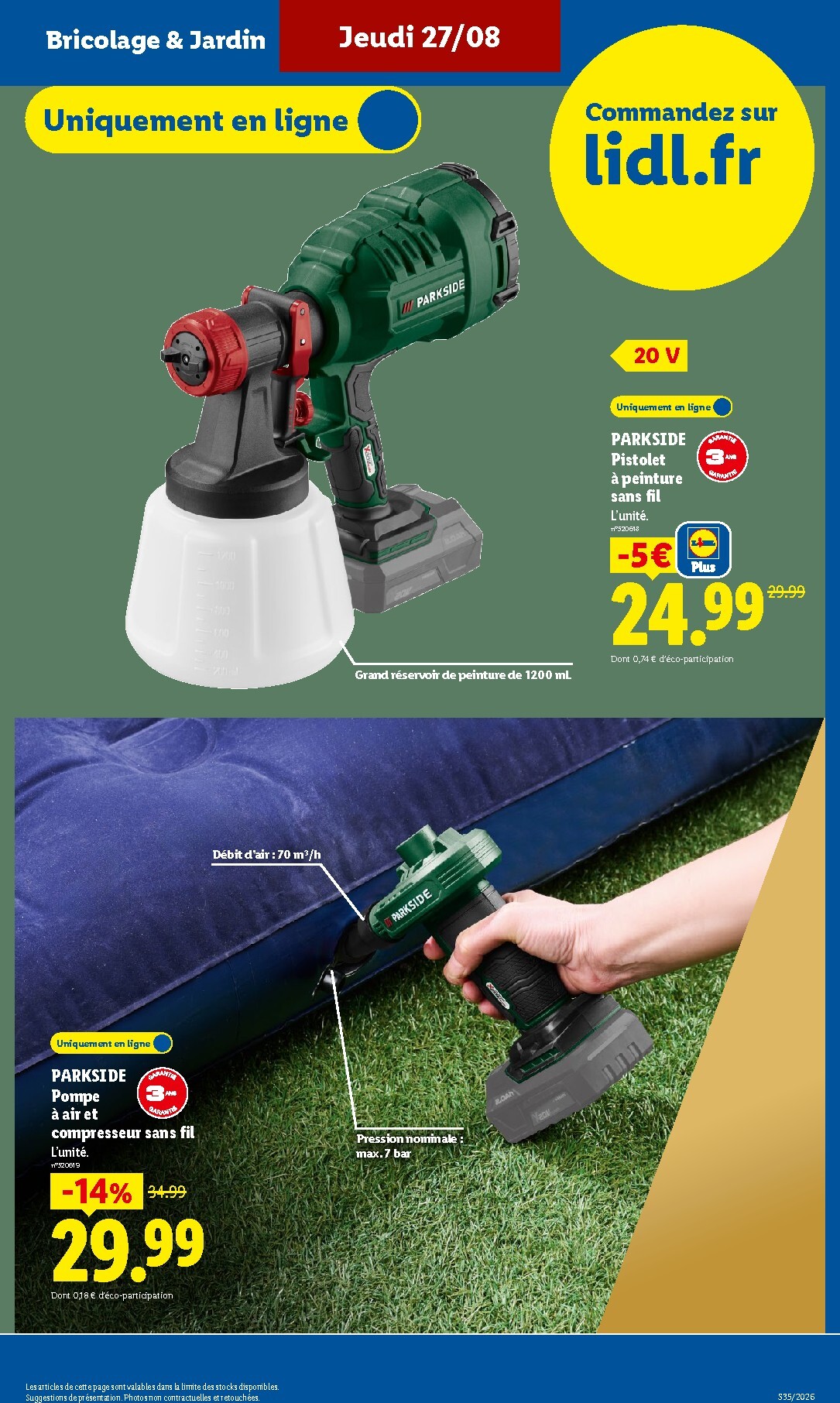 lidl - Current Lidl - Exclu Web leaflet valid from du lundi 24/08/2026 to de jeudi 27/08/2026 - page: 7