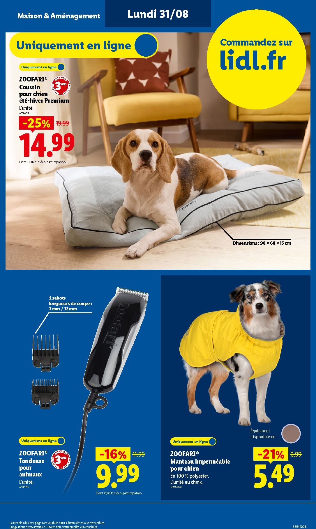 lidl - Current Lidl - Exclu Web leaflet valid from du lundi 31/08/2026 to de jeudi 03/09/2026 - page: 7