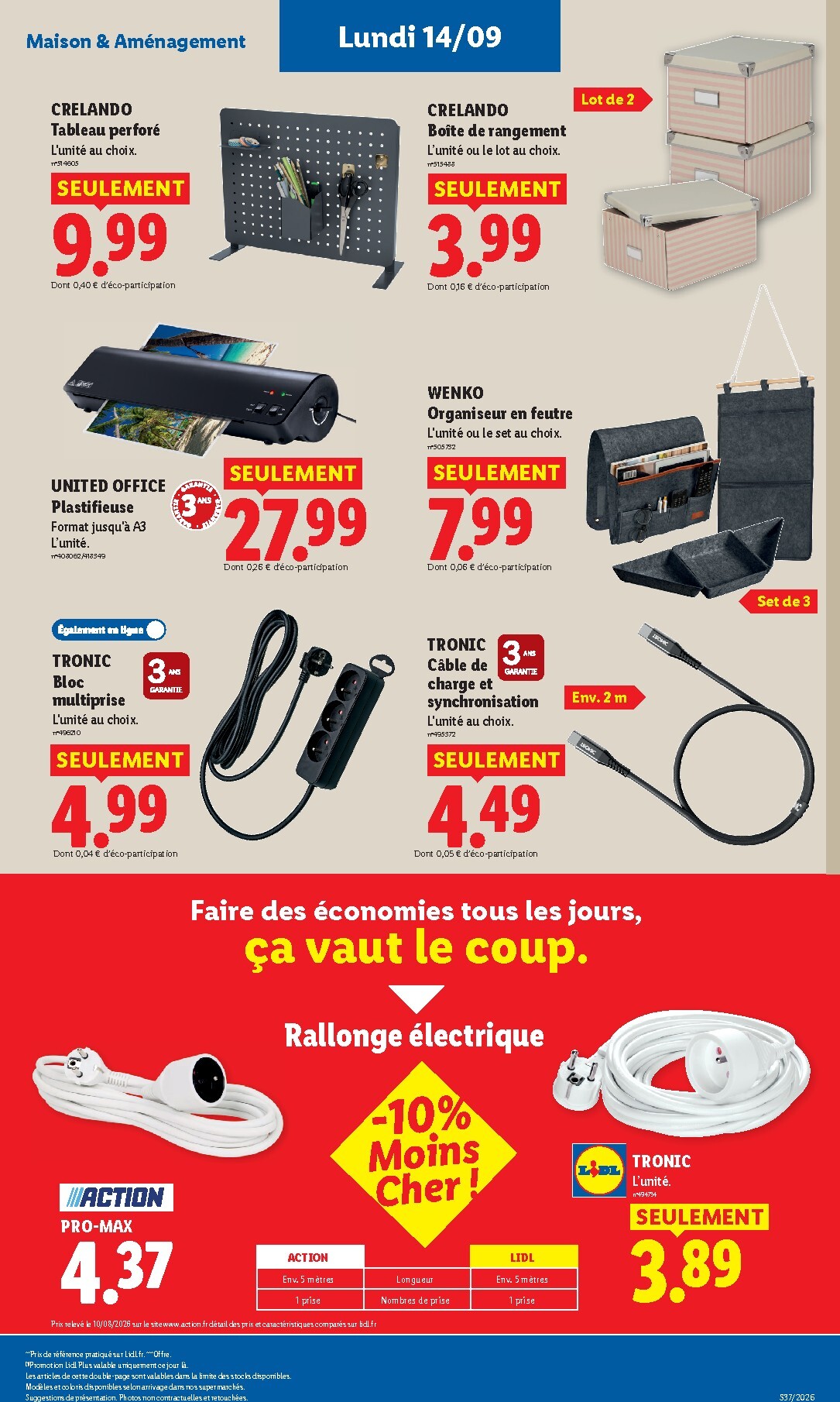lidl - Flyer Lidl pour la semaine prochaine du de jeudi 10/09/2026 au du mercredi 16/09/2026 - page: 43