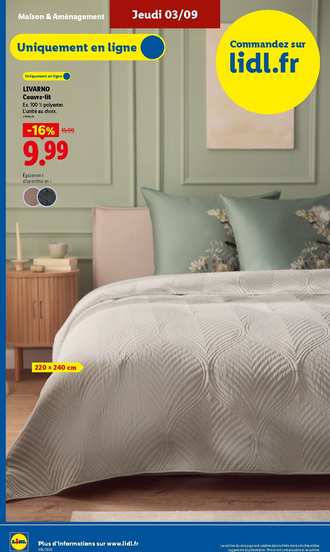 lidl - Current Lidl leaflet valid from de jeudi 03/09/2026 to du mercredi 09/09/2026 - page: 36