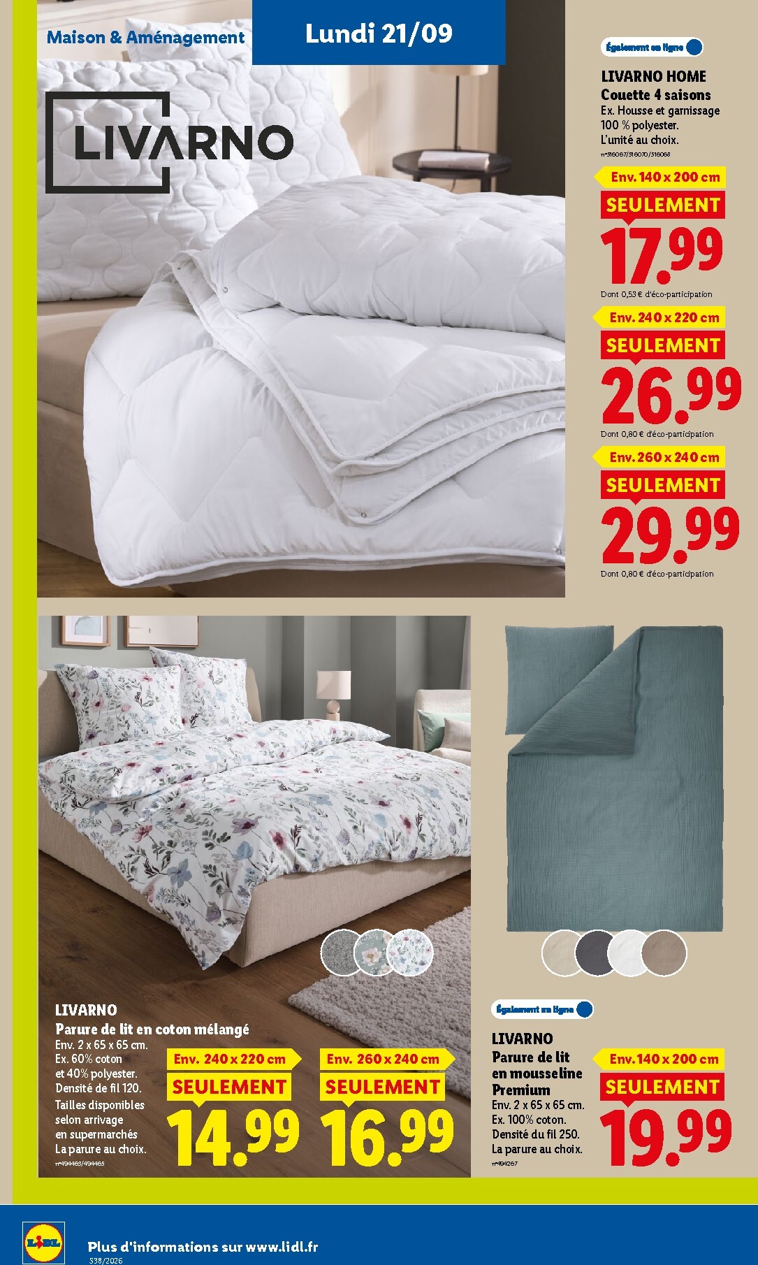 lidl - Flyer Lidl pour la semaine prochaine du de jeudi 17/09/2026 au du mercredi 23/09/2026 - page: 62