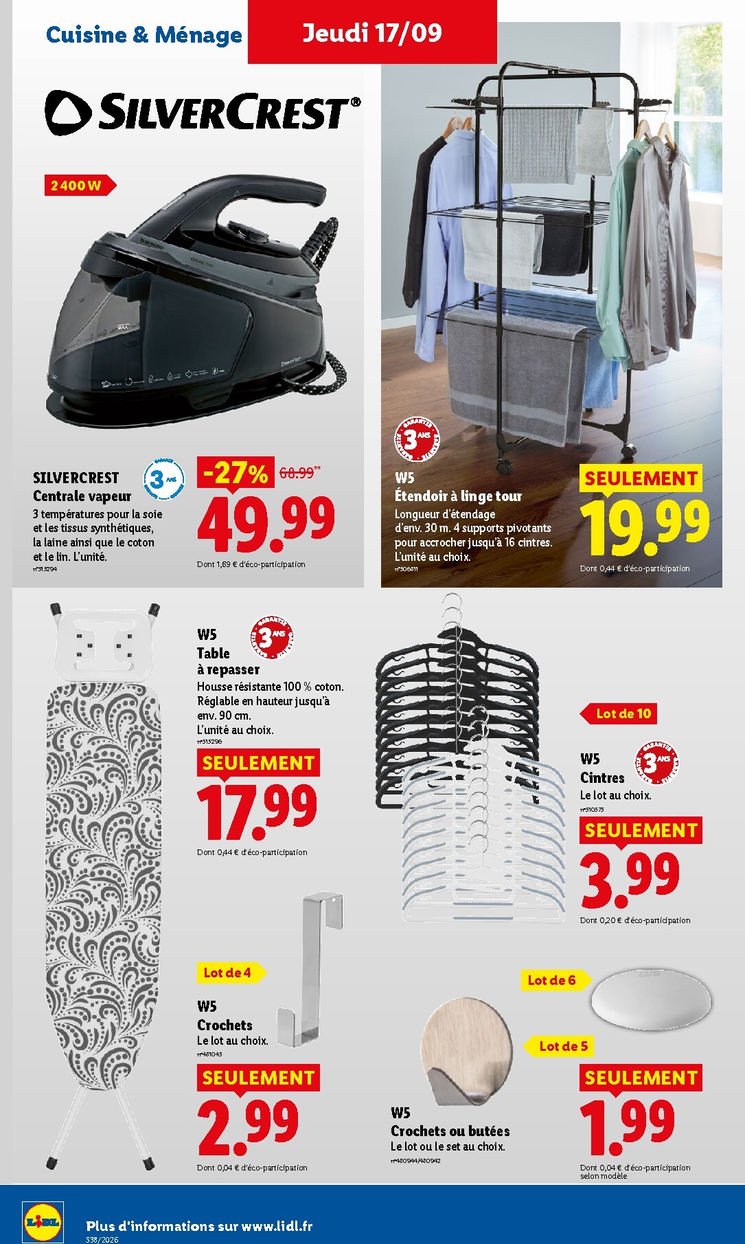 lidl - Flyer Lidl pour la semaine prochaine du de jeudi 17/09/2026 au du mercredi 23/09/2026 - page: 40