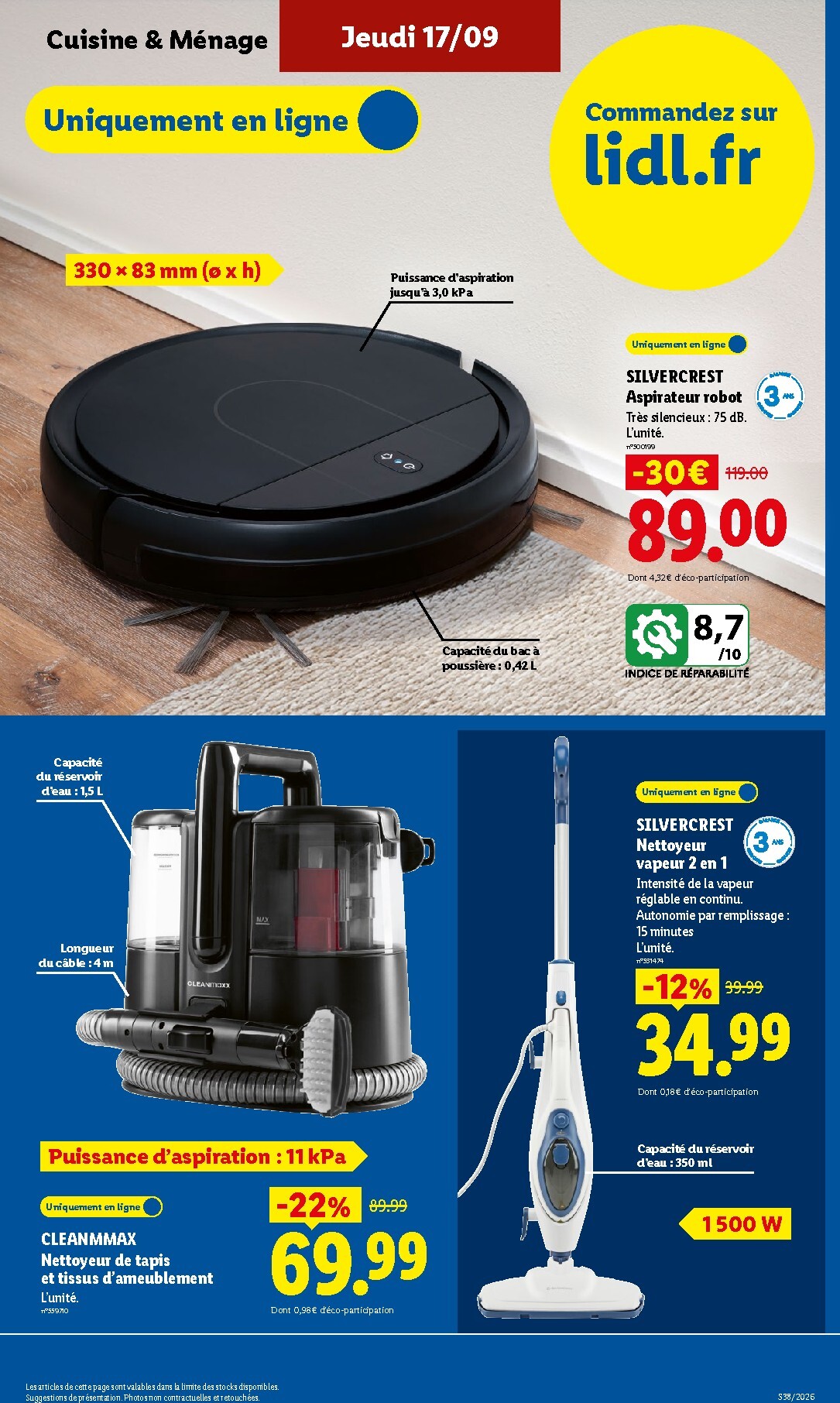 lidl - Current Lidl - Exclu Web leaflet valid from du lundi 14/09/2026 to de jeudi 17/09/2026 - page: 7