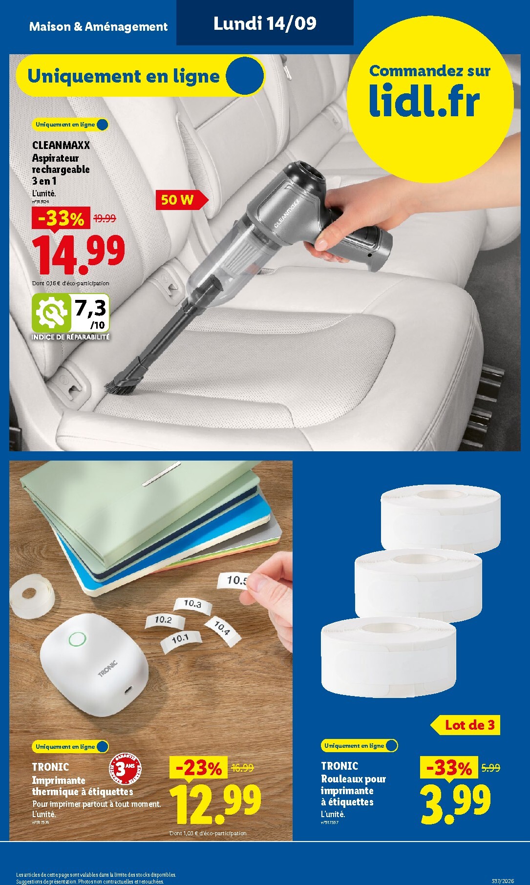 lidl - Current Lidl - Exclu Web leaflet valid from du lundi 14/09/2026 to de jeudi 17/09/2026 - page: 5
