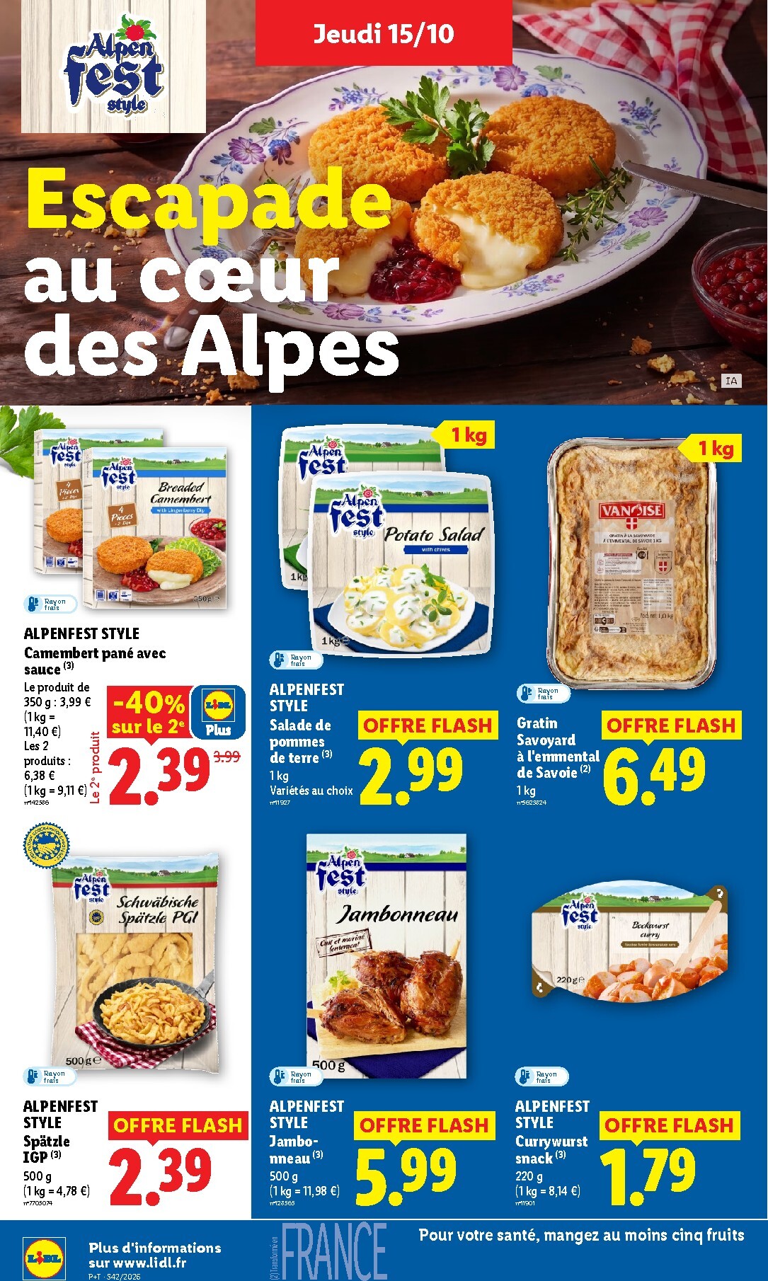 lidl - Current Lidl leaflet valid from de jeudi 15/10/2026 to du mercredi 21/10/2026 - page: 22