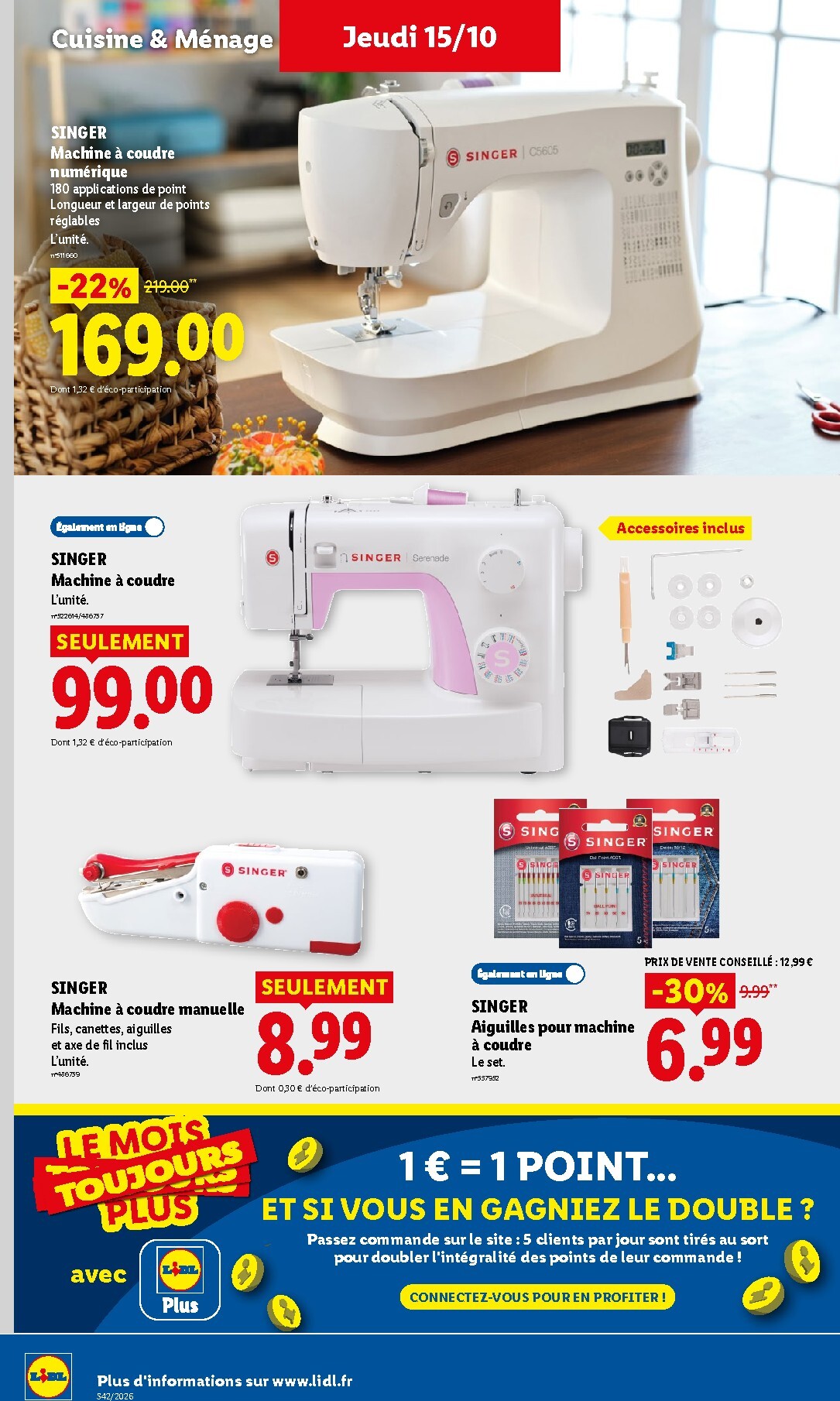 lidl - Current Lidl leaflet valid from de jeudi 15/10/2026 to du mercredi 21/10/2026 - page: 46