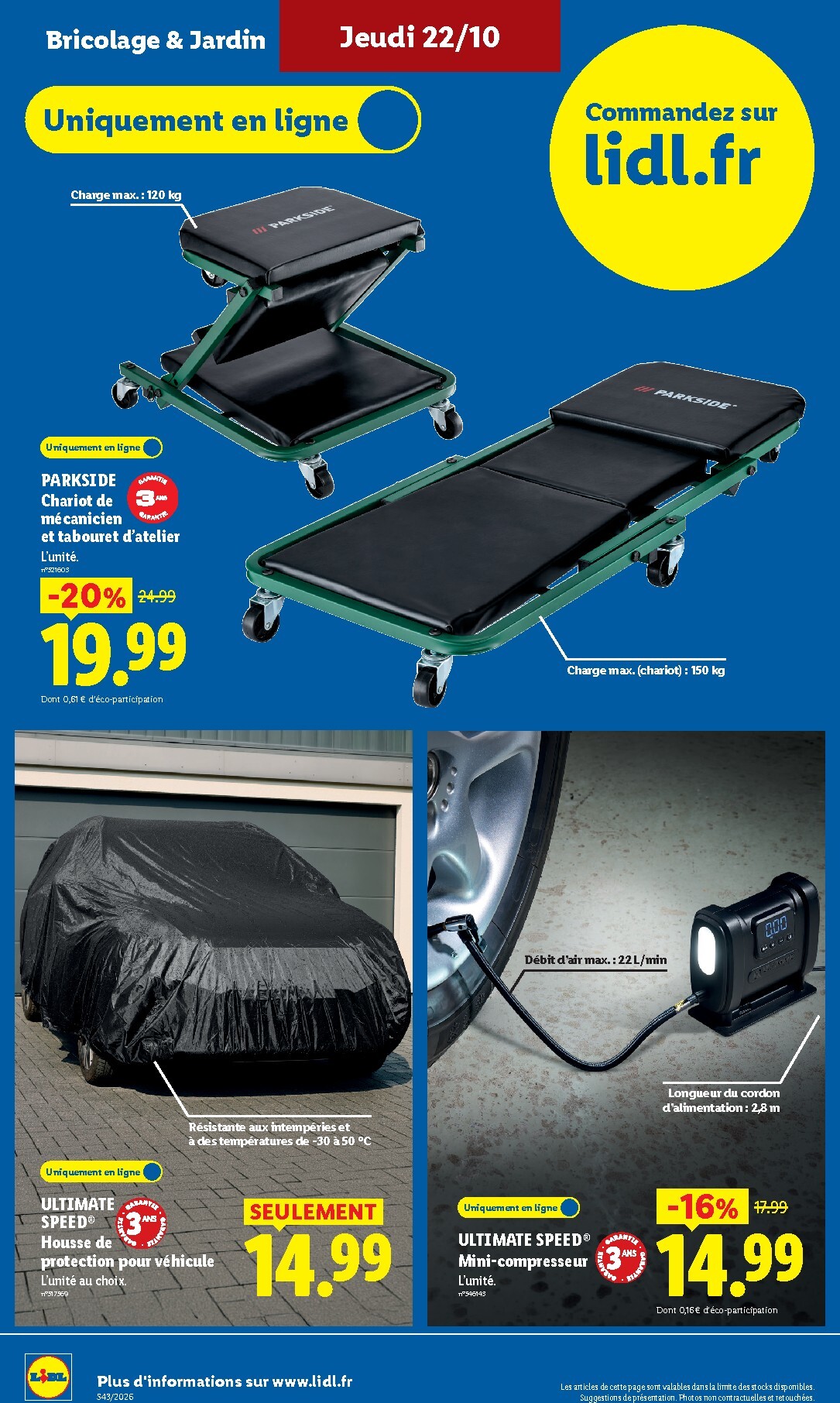 lidl - Current Lidl - Exclu Web leaflet valid from du lundi 19/10/2026 to de jeudi 22/10/2026 - page: 10