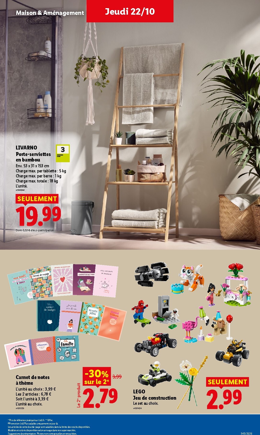 lidl - Prospectus Lidl valide du de jeudi 22/10/2026 au du mercredi 28/10/2026 - page: 43