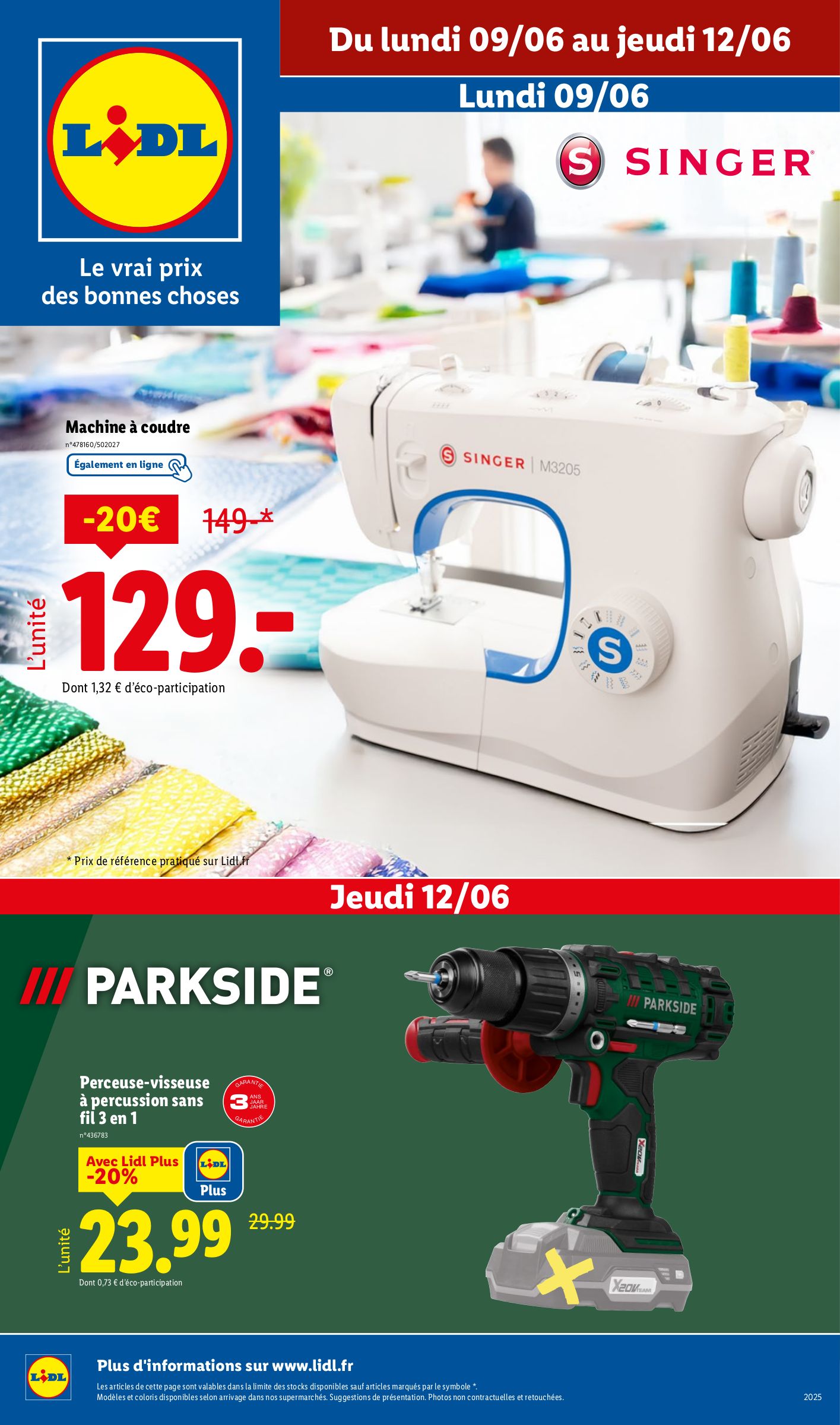 lidl - Catalogue Lidl - Les bonnes affaires de la semaine valable du 09/06 au 12/06