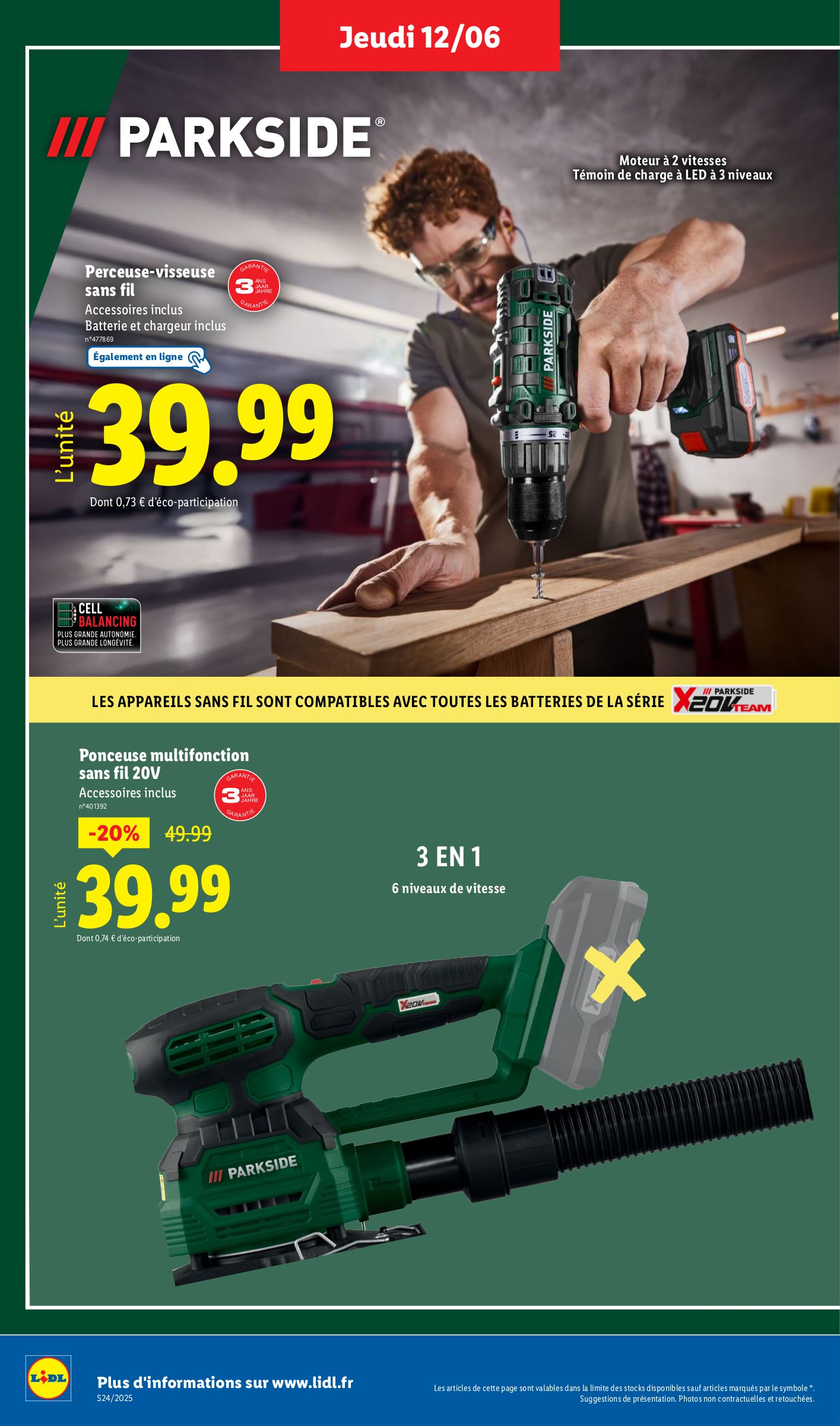 lidl - Catalogue Lidl - Les bonnes affaires de la semaine valable du 12/06 au 16/06 - page: 4 lidl - Catalogue Lidl - Les bonnes affaires de la semaine valable du 12/06 au 16/06 - page: 4