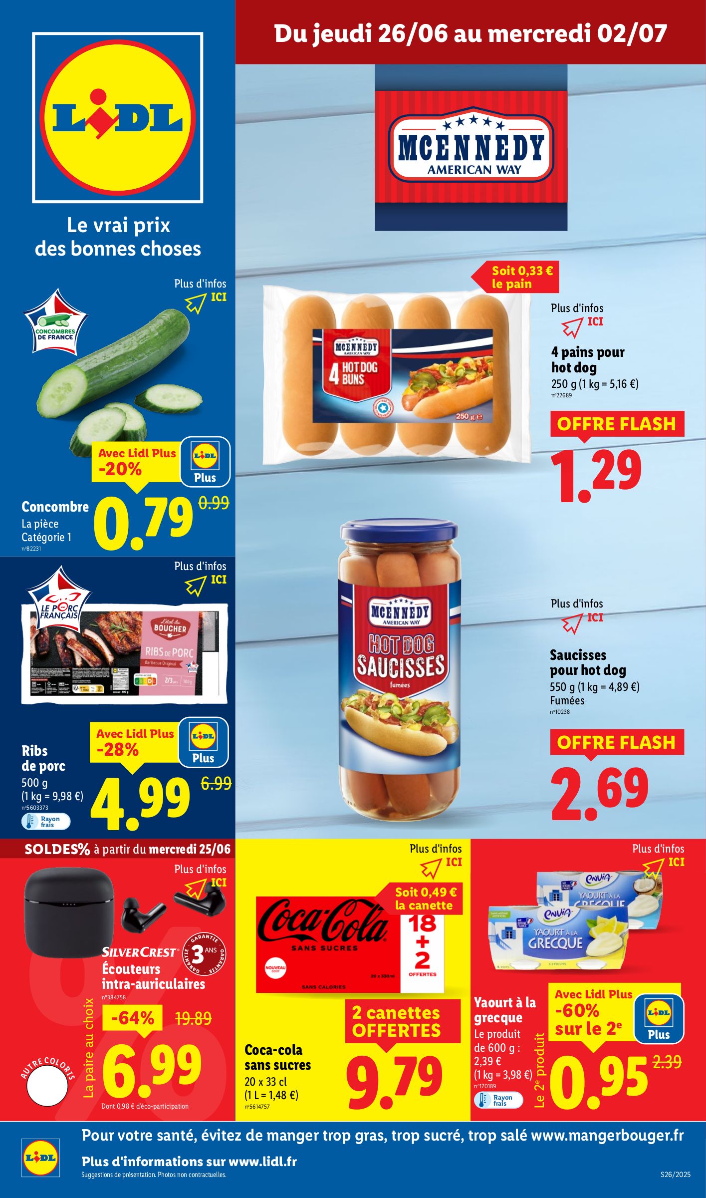 lidl - Catalogue Lidl - Les promos de la semaine valable du 26/06 au 02/07