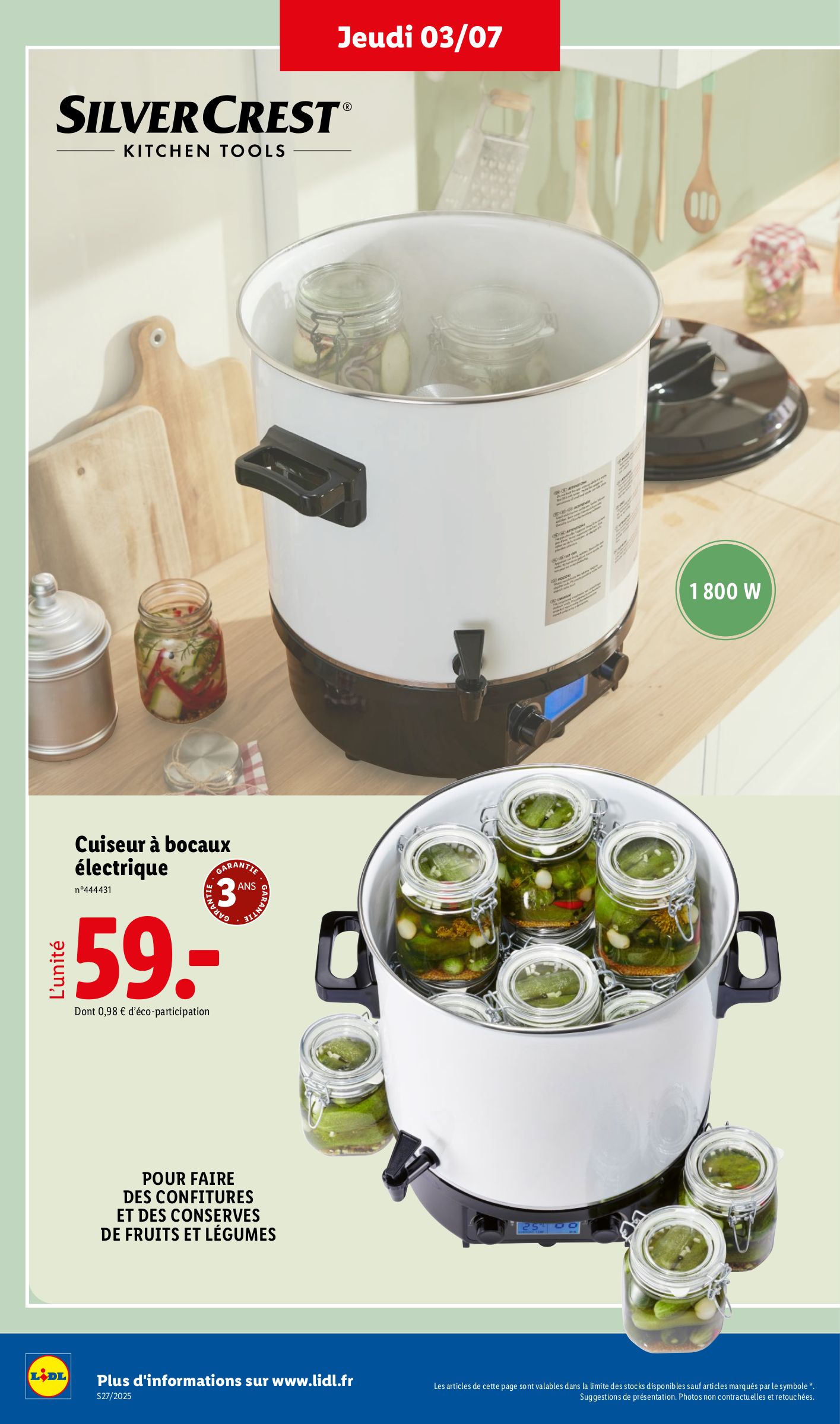 lidl - Catalogue Lidl - Les bonnes affaires de la semaine valable du 03/07 au 07/07 - page: 8 lidl - Catalogue Lidl - Les bonnes affaires de la semaine valable du 03/07 au 07/07 - page: 8