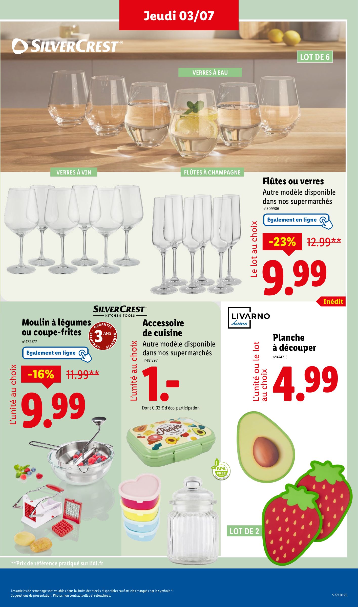 lidl - Catalogue Lidl - Les bonnes affaires de la semaine valable du 03/07 au 07/07 - page: 13 lidl - Catalogue Lidl - Les bonnes affaires de la semaine valable du 03/07 au 07/07 - page: 13