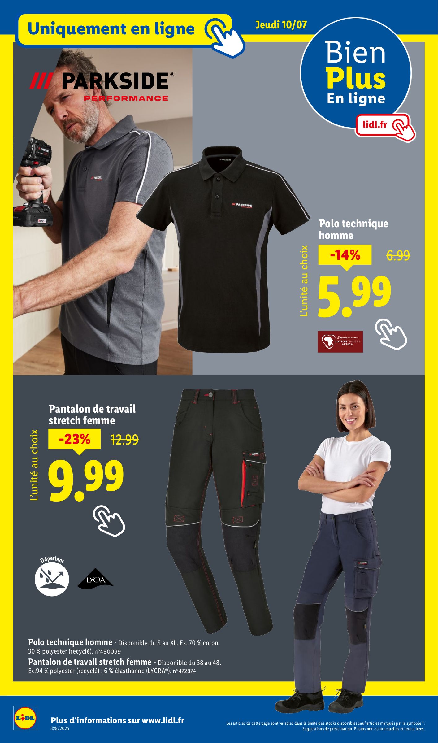 lidl - Catalogue Lidl valable du 10/07 au 16/07 - page: 48 lidl - Catalogue Lidl valable du 10/07 au 16/07 - page: 48