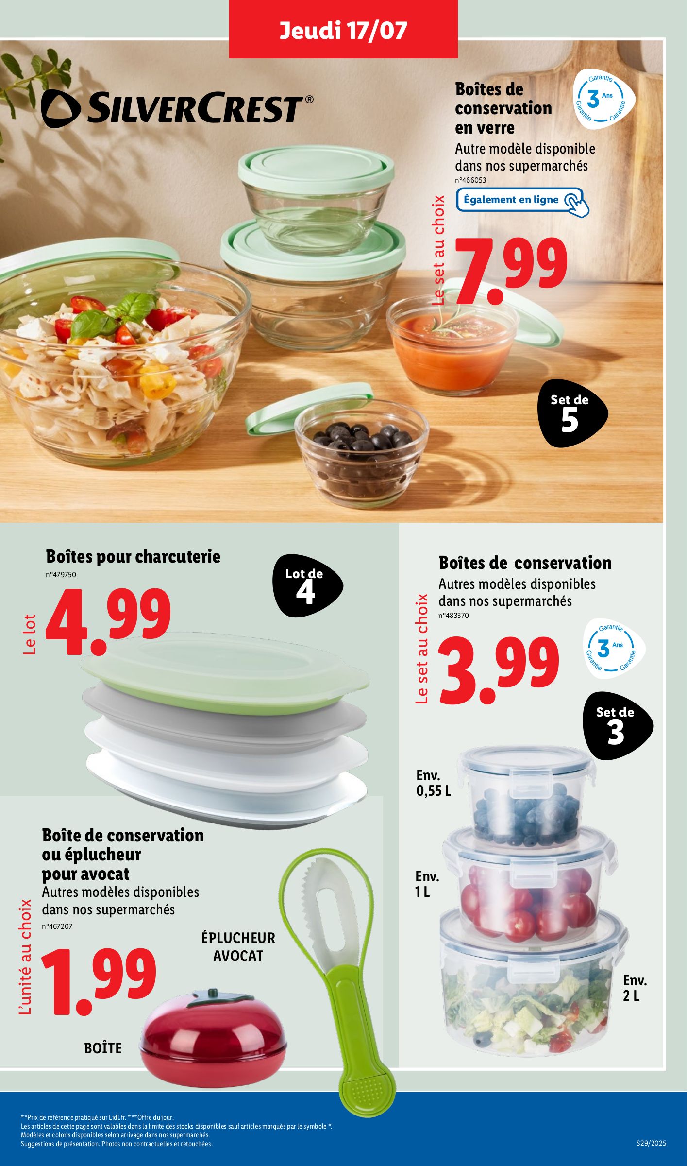 lidl - Catalogue Lidl - Les bonnes affaires de la semaine valable du 17/07 au 21/07 - page: 3 lidl - Catalogue Lidl - Les bonnes affaires de la semaine valable du 17/07 au 21/07 - page: 3