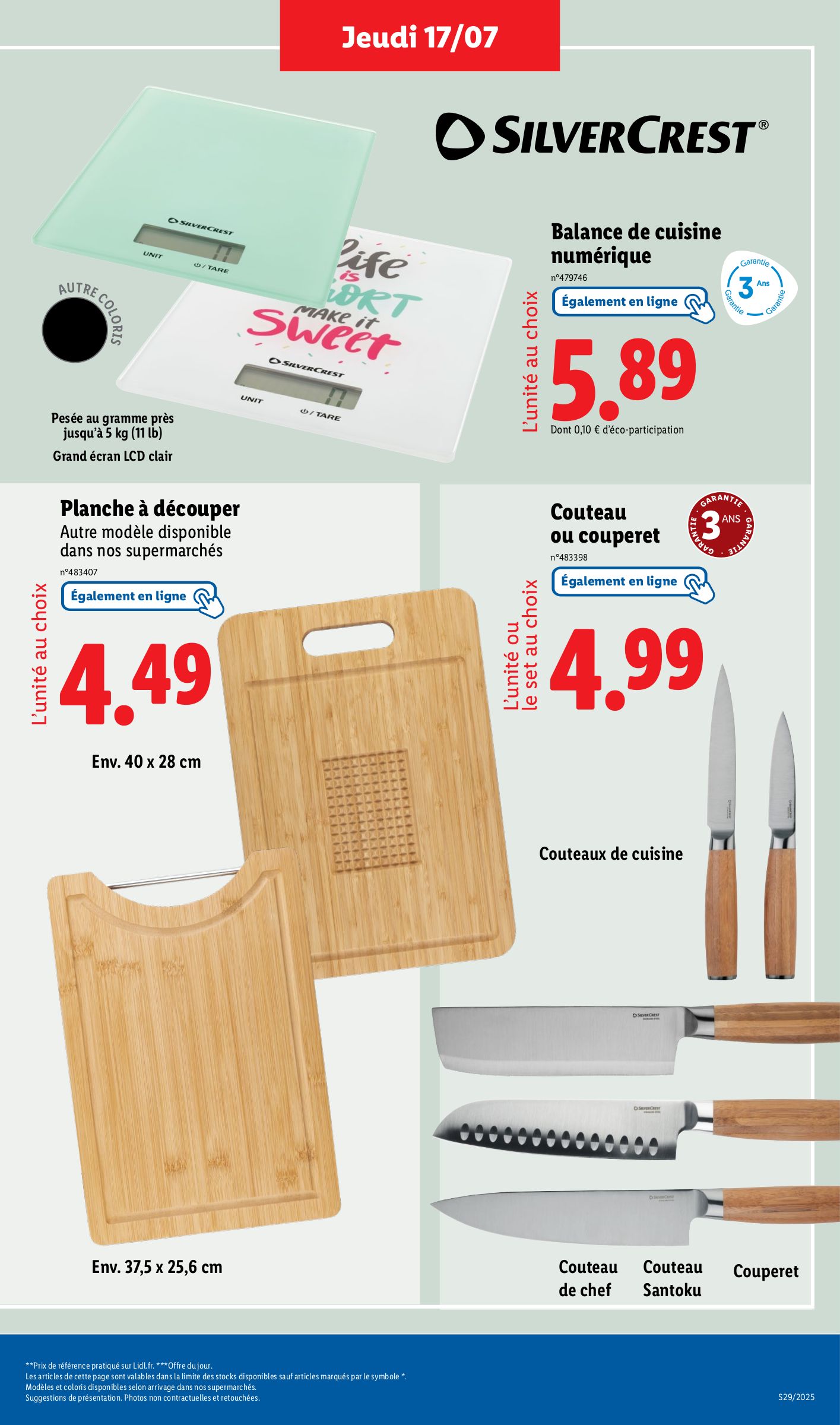 lidl - Catalogue Lidl - Les bonnes affaires de la semaine valable du 17/07 au 21/07 - page: 9 lidl - Catalogue Lidl - Les bonnes affaires de la semaine valable du 17/07 au 21/07 - page: 9