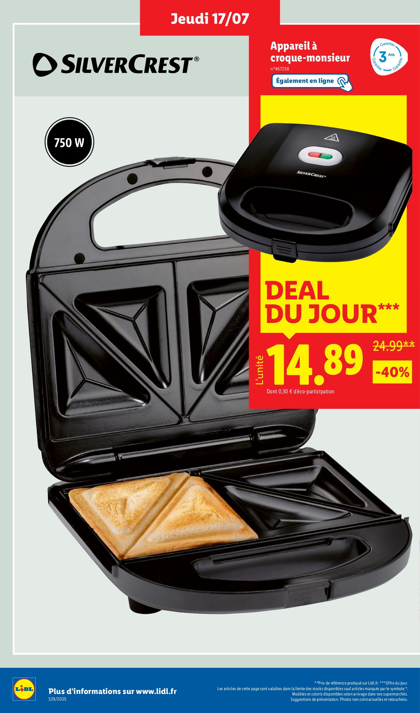 lidl - Catalogue Lidl - Les bonnes affaires de la semaine valable du 17/07 au 21/07 - page: 4 lidl - Catalogue Lidl - Les bonnes affaires de la semaine valable du 17/07 au 21/07 - page: 4
