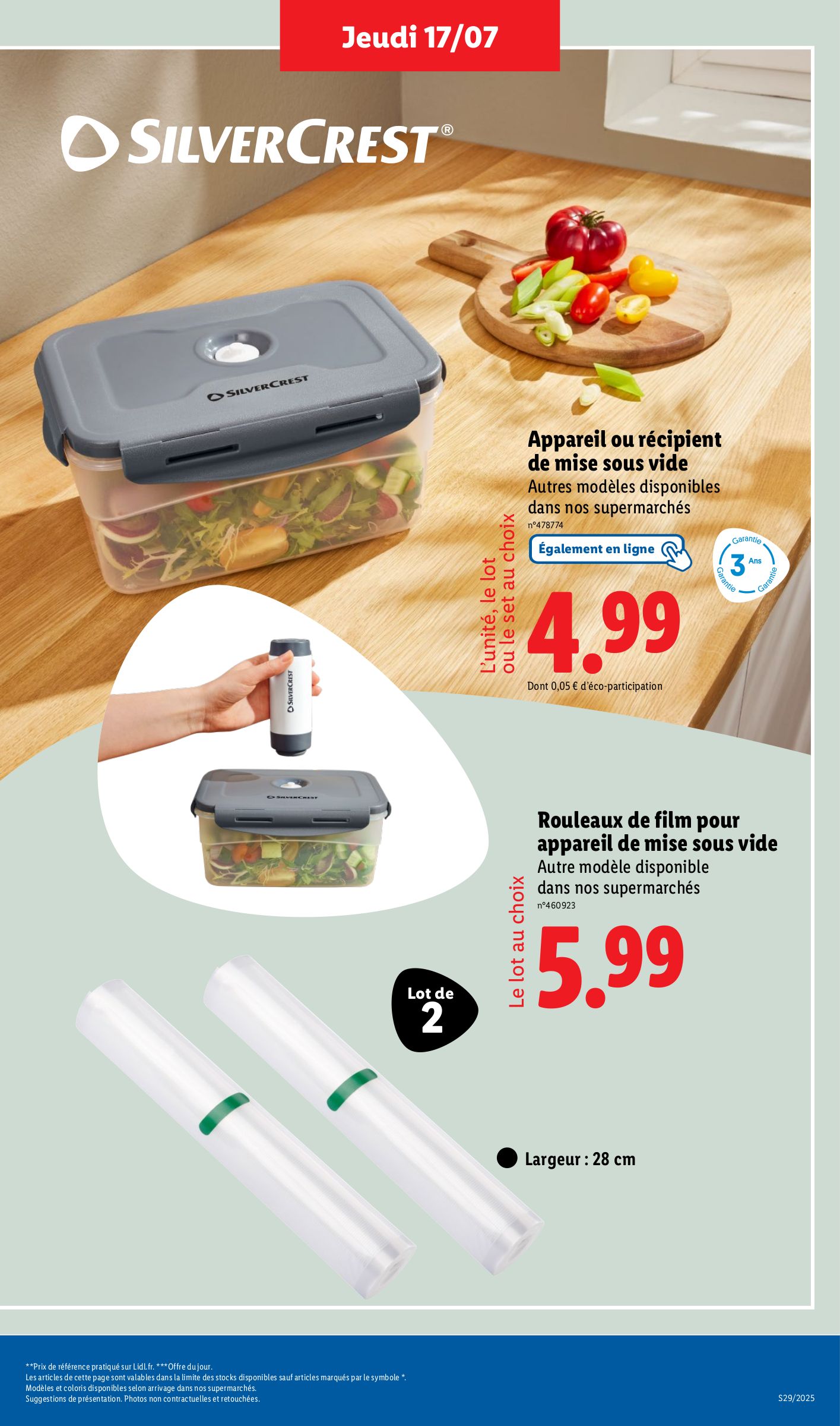 lidl - Catalogue Lidl - Les bonnes affaires de la semaine valable du 17/07 au 21/07 - page: 15 lidl - Catalogue Lidl - Les bonnes affaires de la semaine valable du 17/07 au 21/07 - page: 15
