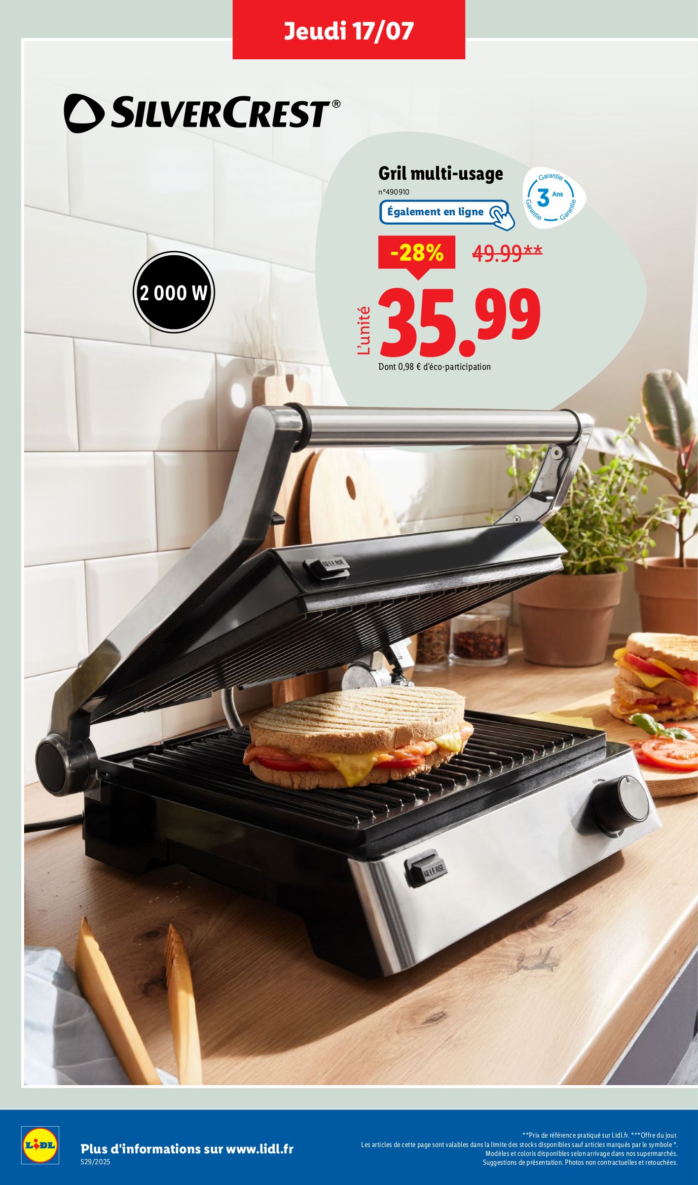 lidl - Catalogue Lidl - Les bonnes affaires de la semaine valable du 17/07 au 21/07 - page: 8 lidl - Catalogue Lidl - Les bonnes affaires de la semaine valable du 17/07 au 21/07 - page: 8