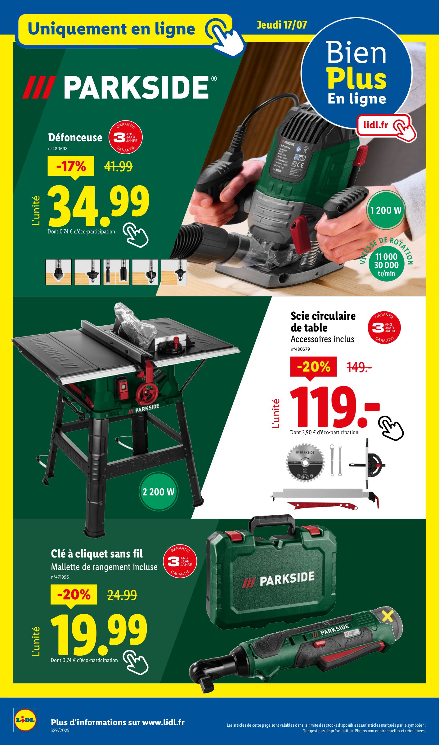lidl - Catalogue Lidl - Les bonnes affaires de la semaine valable du 17/07 au 21/07 - page: 22 lidl - Catalogue Lidl - Les bonnes affaires de la semaine valable du 17/07 au 21/07 - page: 22