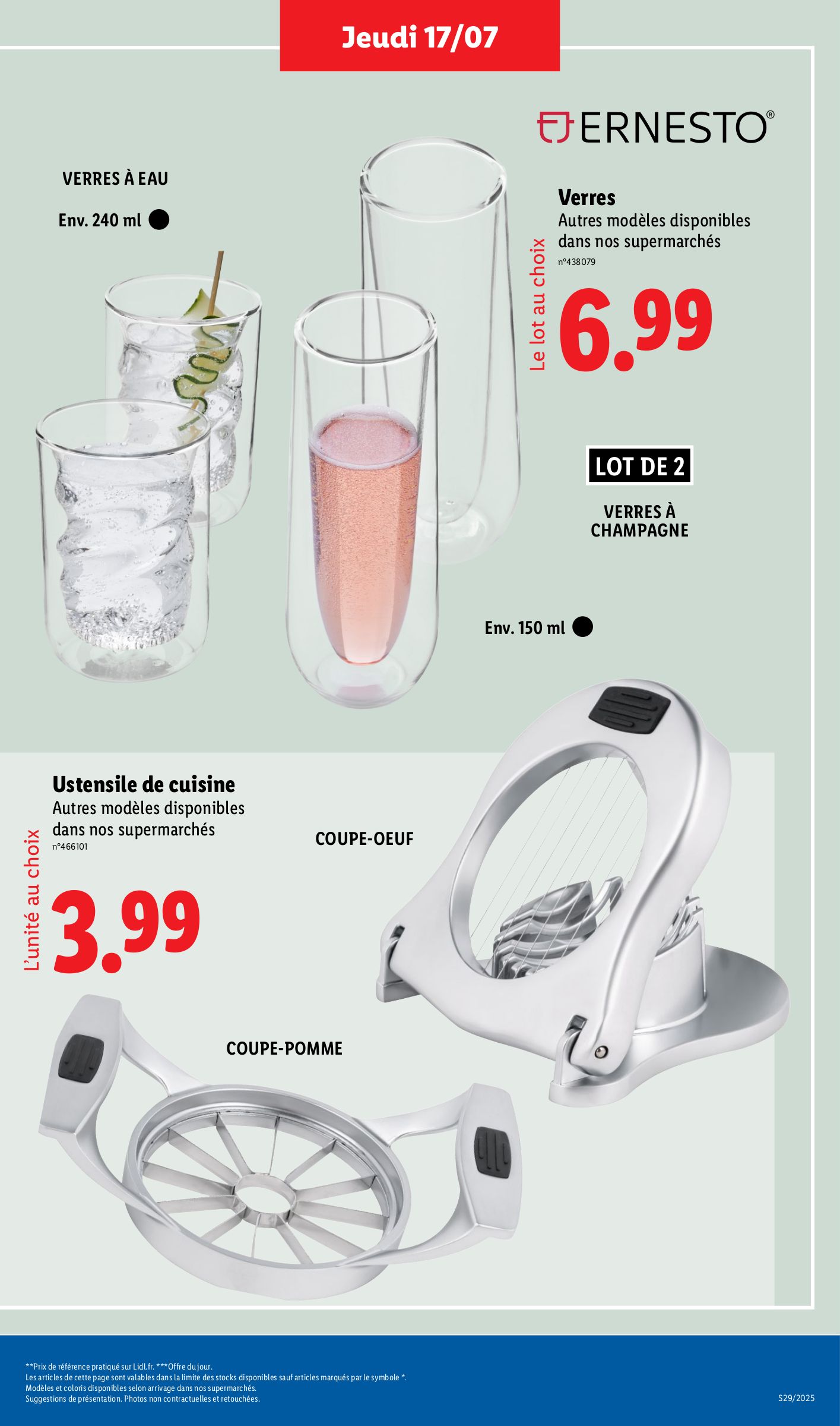 lidl - Catalogue Lidl - Les bonnes affaires de la semaine valable du 17/07 au 21/07 - page: 7 lidl - Catalogue Lidl - Les bonnes affaires de la semaine valable du 17/07 au 21/07 - page: 7