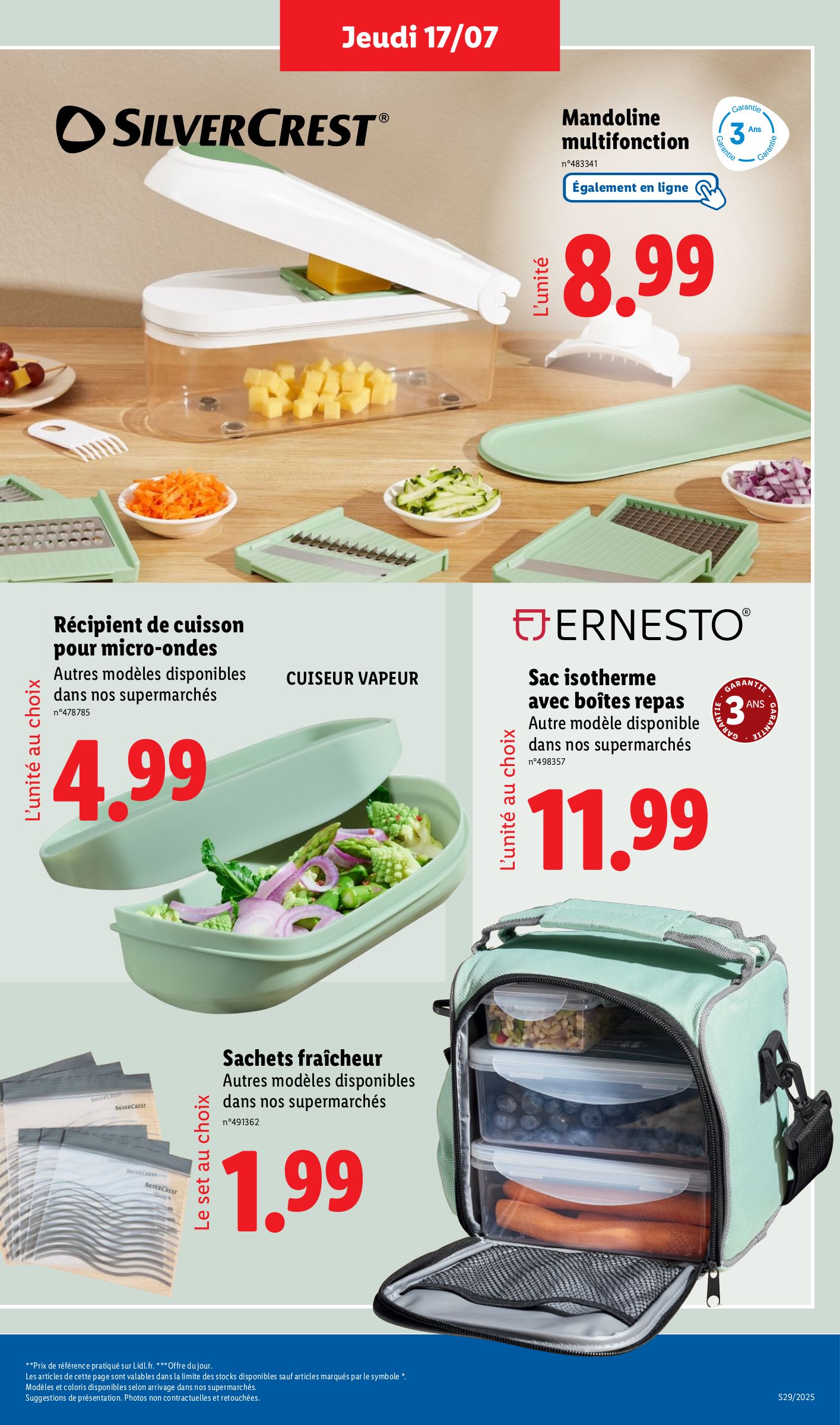 lidl - Catalogue Lidl - Les bonnes affaires de la semaine valable du 17/07 au 21/07 - page: 5 lidl - Catalogue Lidl - Les bonnes affaires de la semaine valable du 17/07 au 21/07 - page: 5