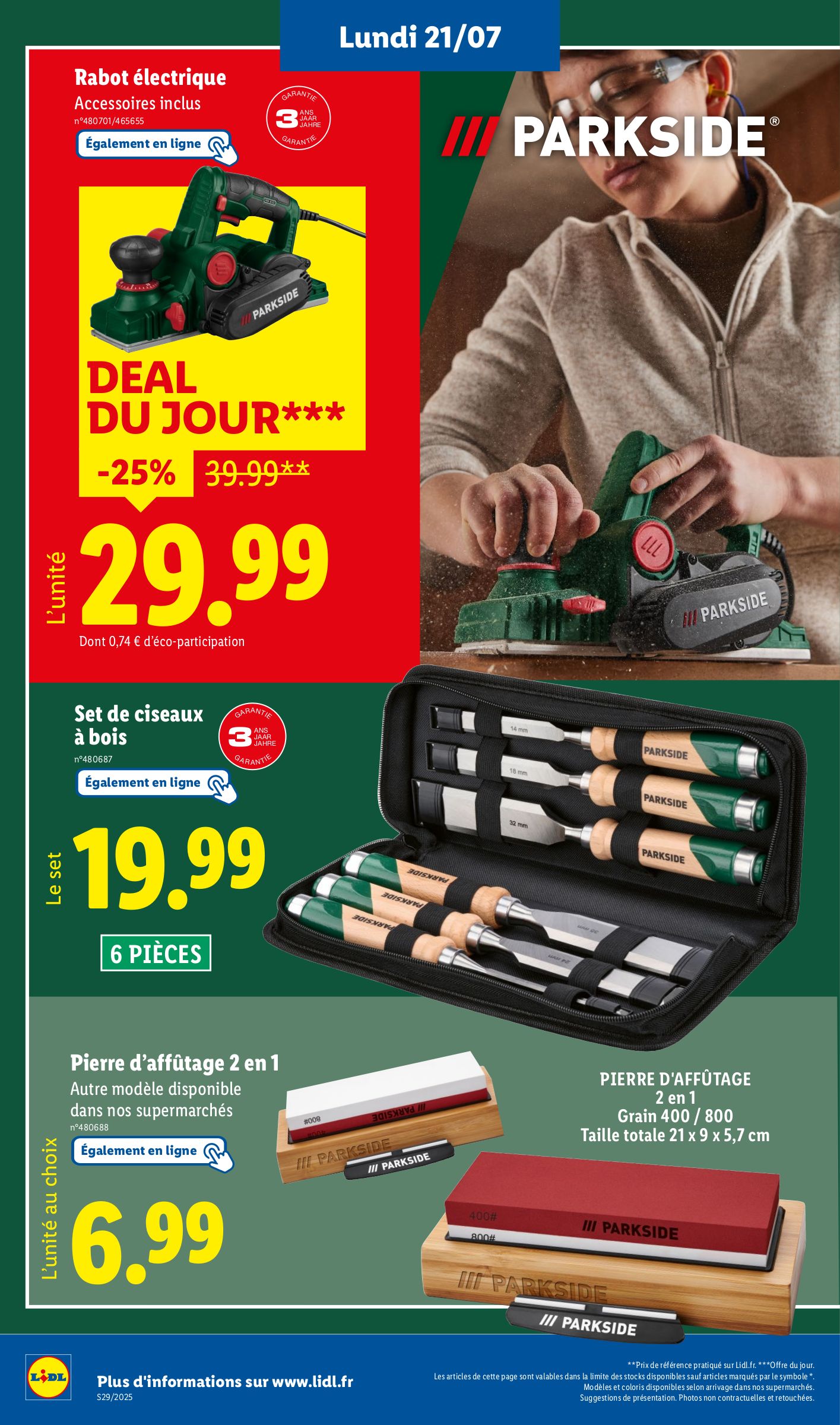 lidl - Catalogue Lidl - Les bonnes affaires de la semaine valable du 21/07 au 24/07 - page: 4 lidl - Catalogue Lidl - Les bonnes affaires de la semaine valable du 21/07 au 24/07 - page: 4