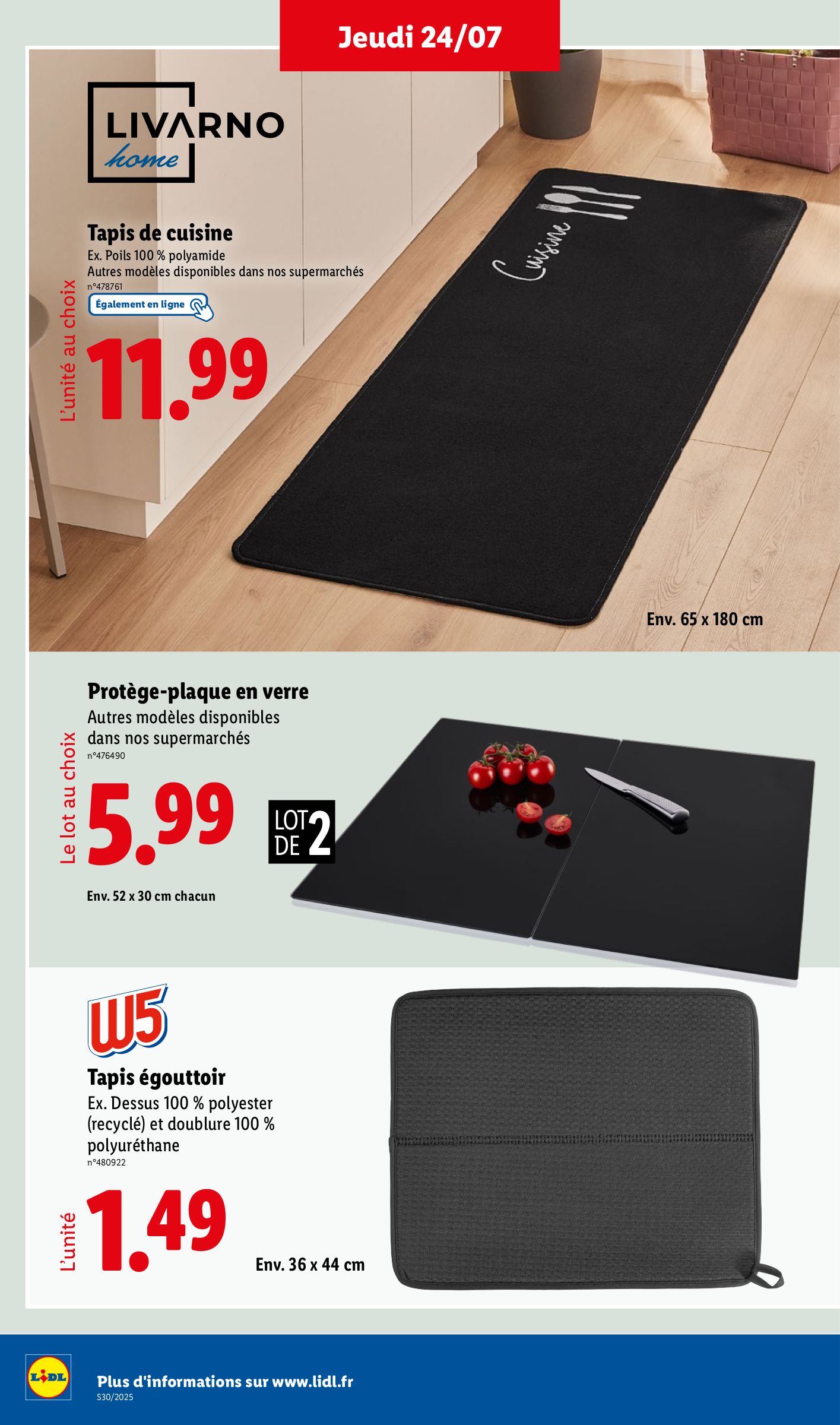 lidl - Catalogue Lidl - Les bonnes affaires de la semaine valable du 24/07 au 28/07 - page: 12 lidl - Catalogue Lidl - Les bonnes affaires de la semaine valable du 24/07 au 28/07 - page: 12